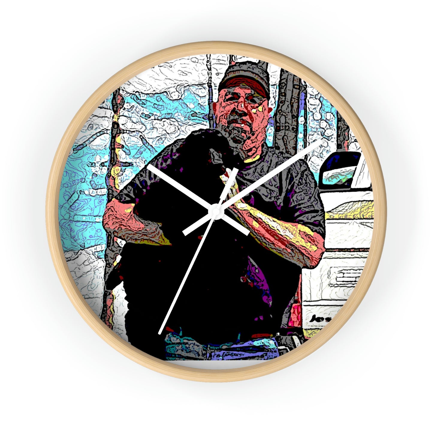 Wall clock ...  When She Was Young ... "Todd & Jett" ... California Point Locale: June 2022, Central Idaho ... Original Works