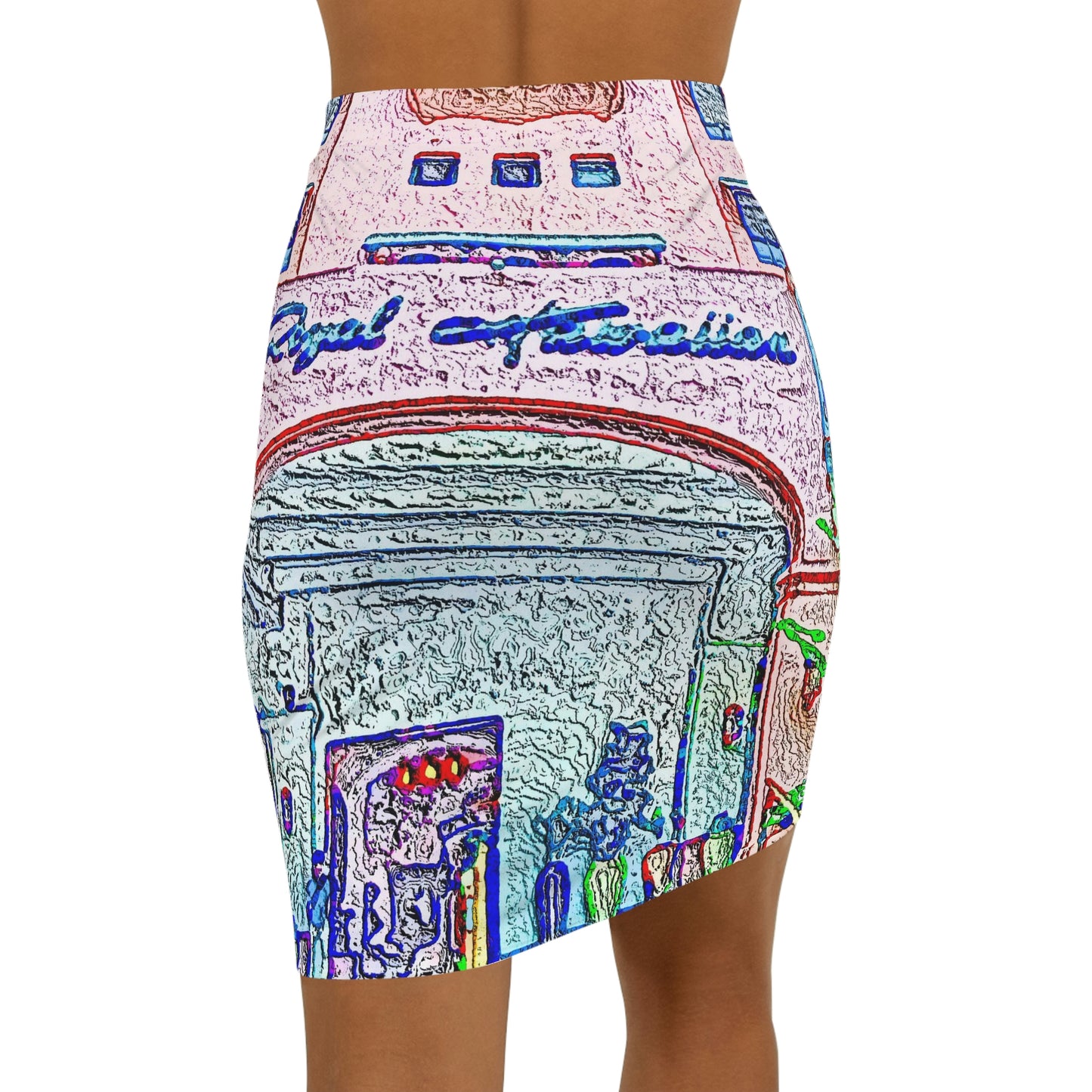 Women's Mini Skirt ... "La Grande Entree" At: 'The Pink Palace' ... The Royal Hawai'ian ... Honolulu, HI ... '27Oct2014' ... Original Works ...