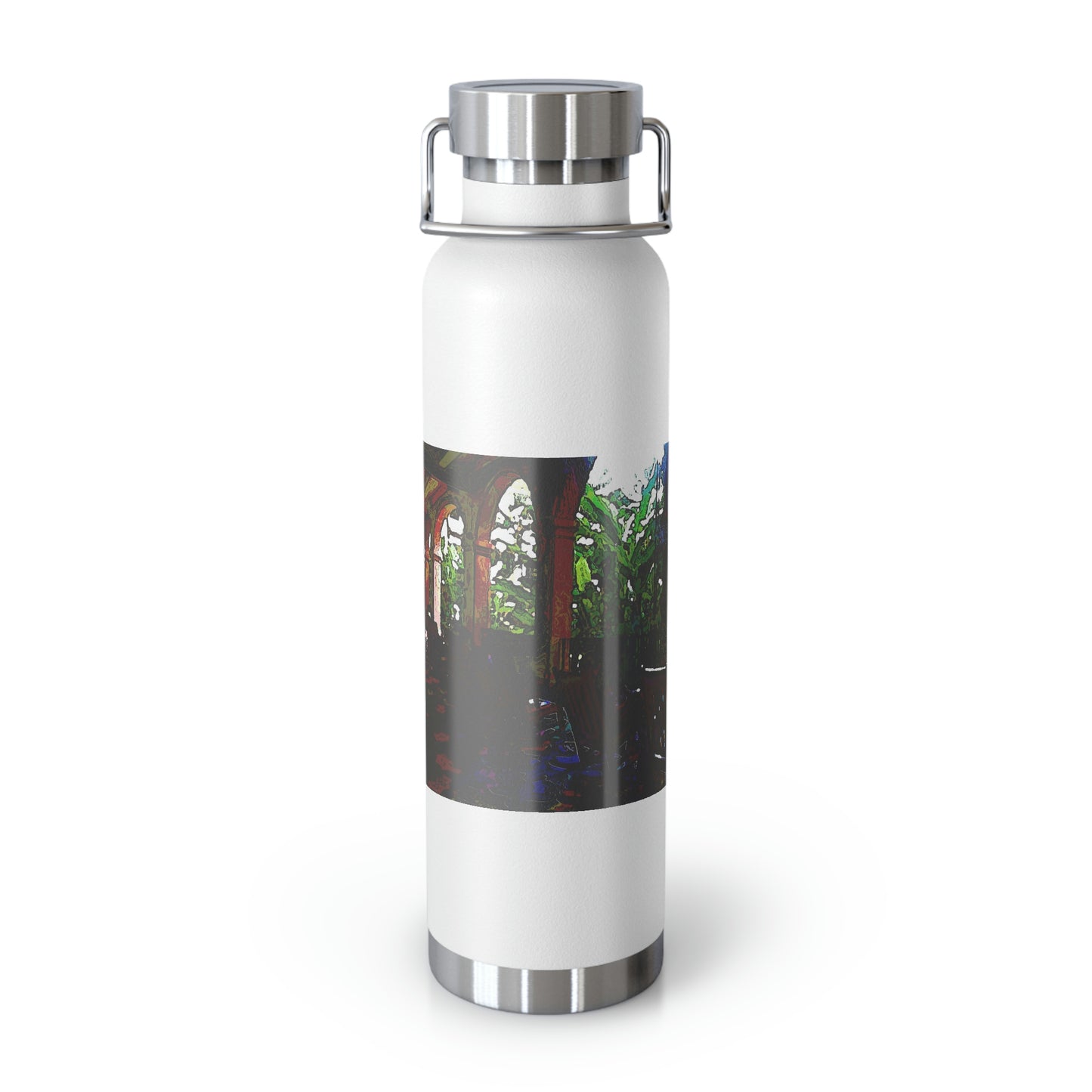 Copper Vacuum Insulated Bottle, 22oz ... Lanai & Rocking Chairs At: 'The Pink Palace' ... The Royal Hawai'ian ... Honolulu, HI ... '27Oct2014' ... Original Works ...