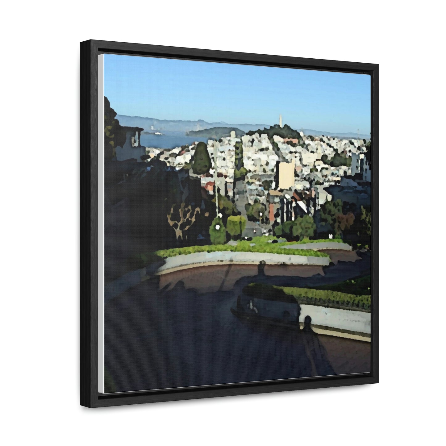 Gallery Canvas Wraps, Square Frame ...  "Lombard Street San Francisco, CA, USA" ... Family Archives 1970's ... Original Works ...