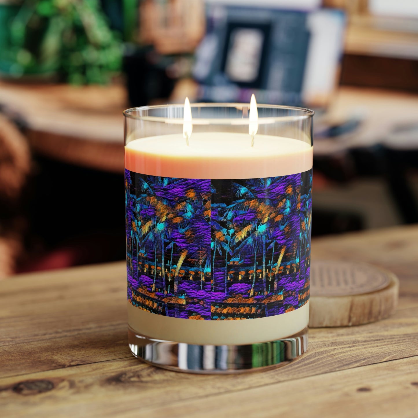 Scented Candle - Full Glass, 11oz ... "The Royal Hawai'ian: Waikiki Beach_Beach" ... Honolulu, HI ... Ocotber 2014 (Halloween) ... Original Works ...