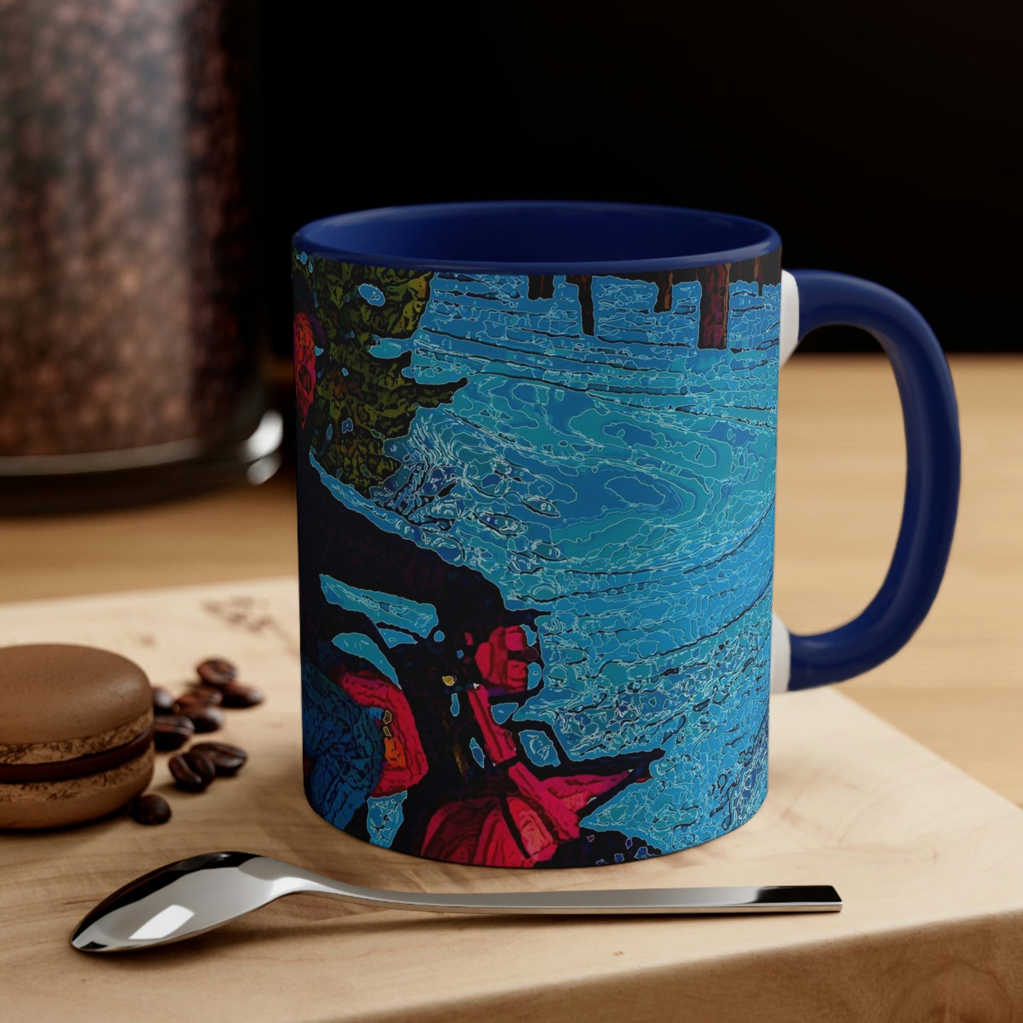Accent Coffee Mug, 11oz ... There's 2-Wheelin ... There's 4-Wheelin ... 'And-Of-Course' ... "There's 3-Wheelin-In-The-Snow" ...  Original Works ...