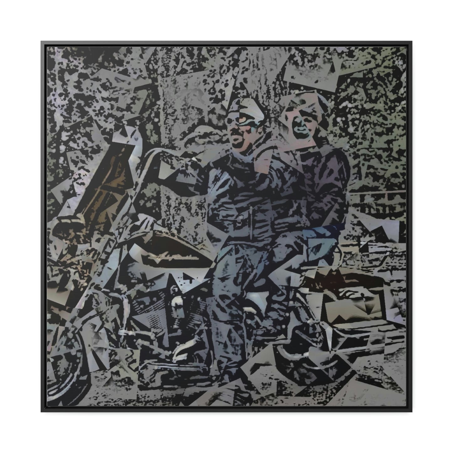 Gallery Canvas Wraps, Square Frame ... The Open Road Beckons ... "Harley 'D' Yearnings ..."  Original Works ...