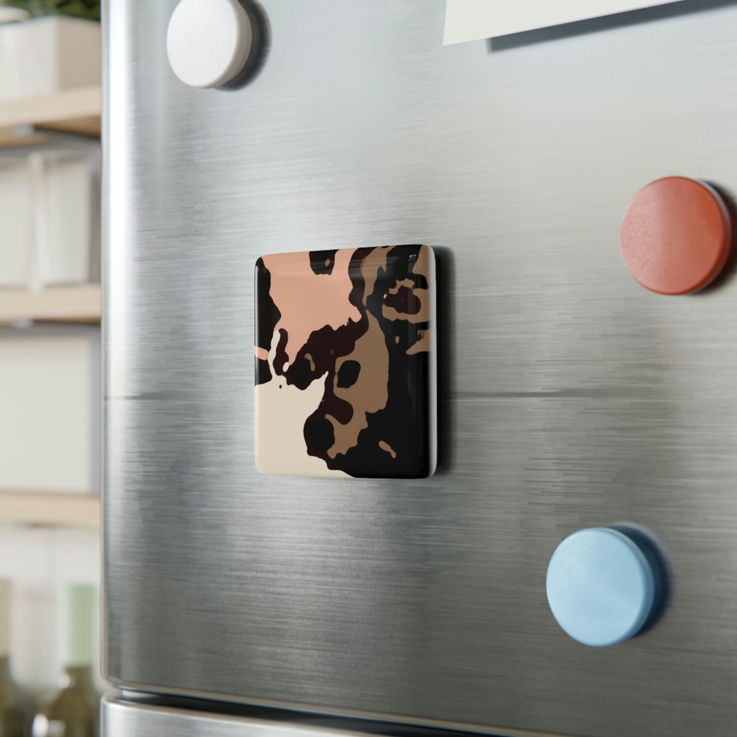 Porcelain Magnet, Square ... "Always A Good Friend Watching Over Us & Taking Care Of Us" ...