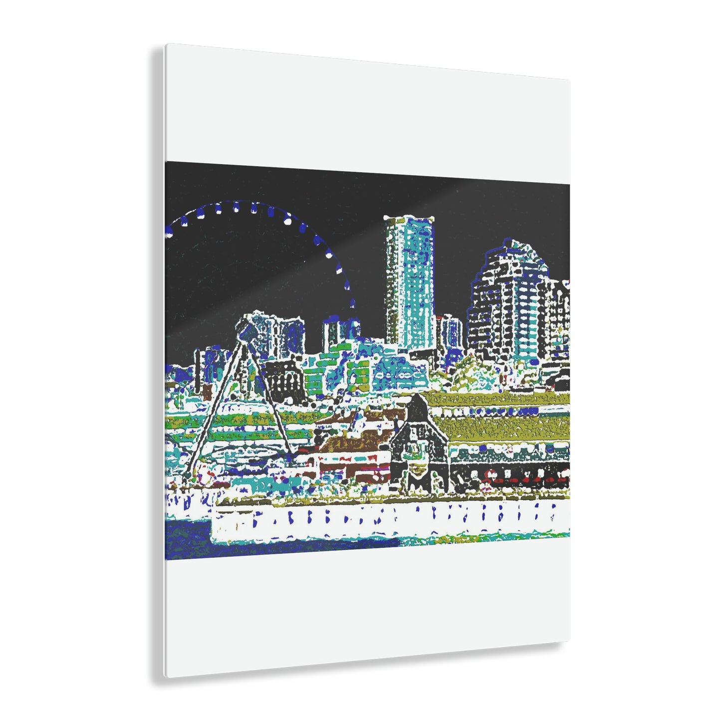 Acrylic Prints ... That Classic Wheel ... 'Seattle's Wheel' ... & An Old Classic Waterside Vendors ...  'Family Archives' ... Original Works ...