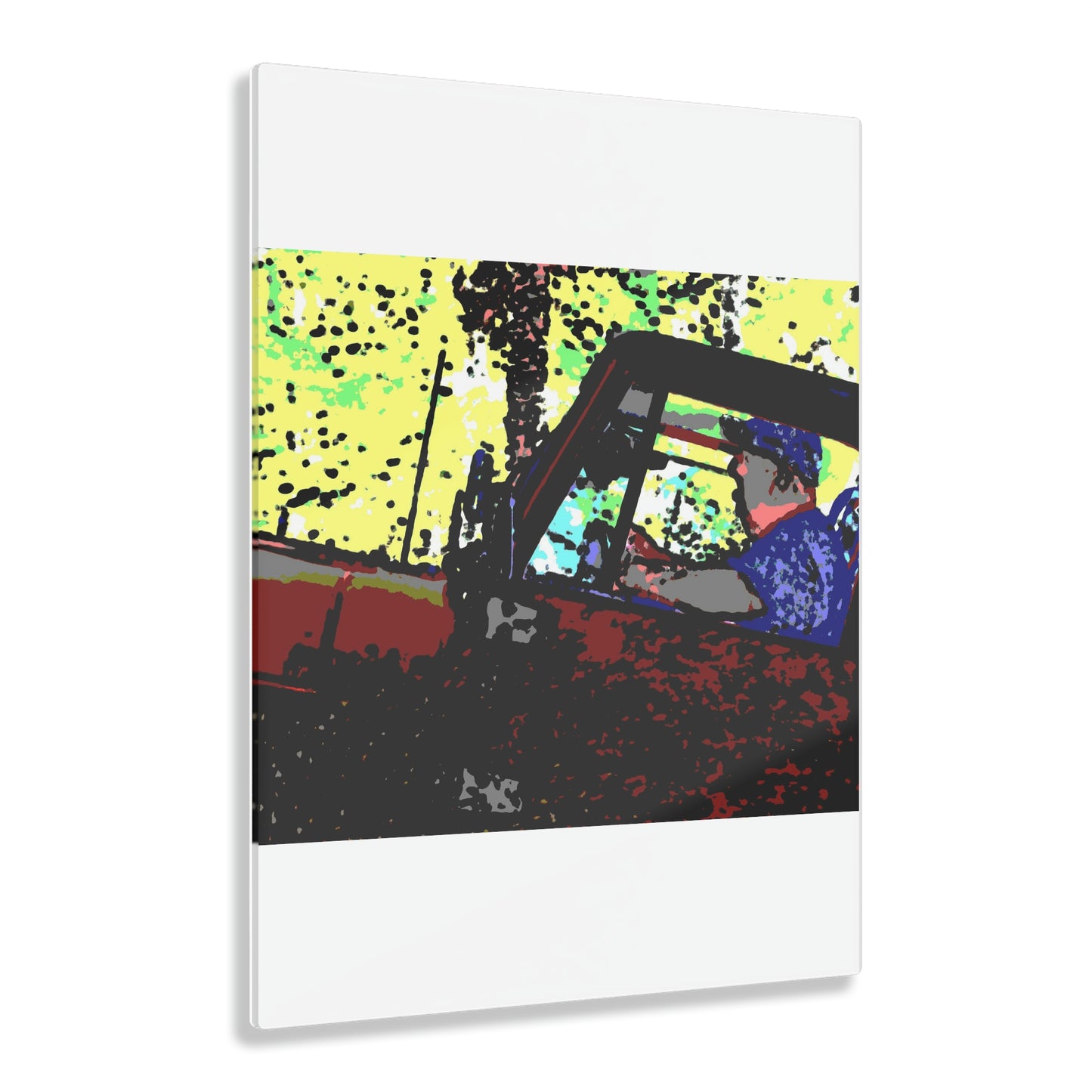 Acrylic Prints ... "Jeep & Bronco-Bustin'-It Up The Mountain Road"  ... Spring 2021 ... Rhett Creek, Idaho ... Original Works ...
