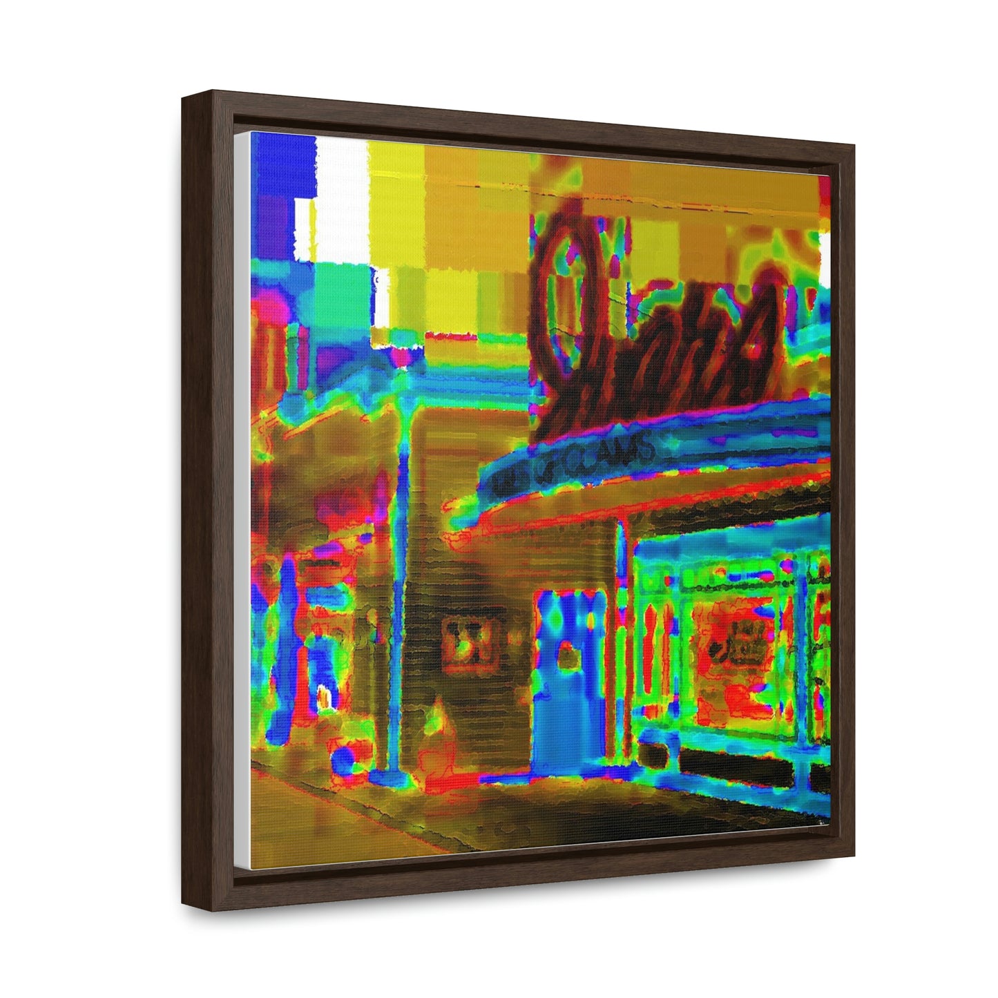 Gallery Canvas Wraps, Square Frame ...  In-A-Hurry & Stressed? ... Remember: Keep "Clam" ... Clam_Happy ...  'Ivars: Seattle Waterfront' ... Personal Archives ... Original Works ...