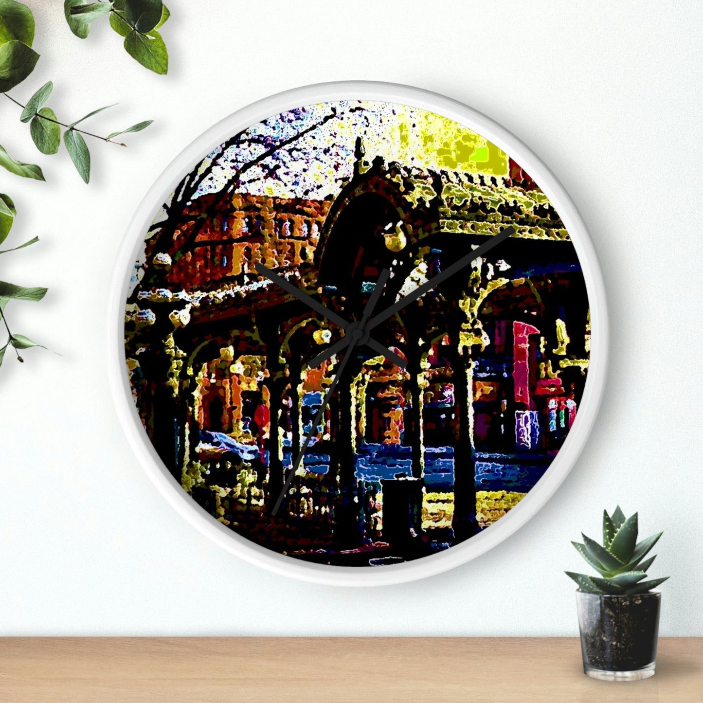 Wall clock ... A Very Fine Place To Meet ... To Catch The Bus ... 'To Find A Friend' .. Just-To-Hangout ... Dr FJHolt Base Photo ... Original Works ...