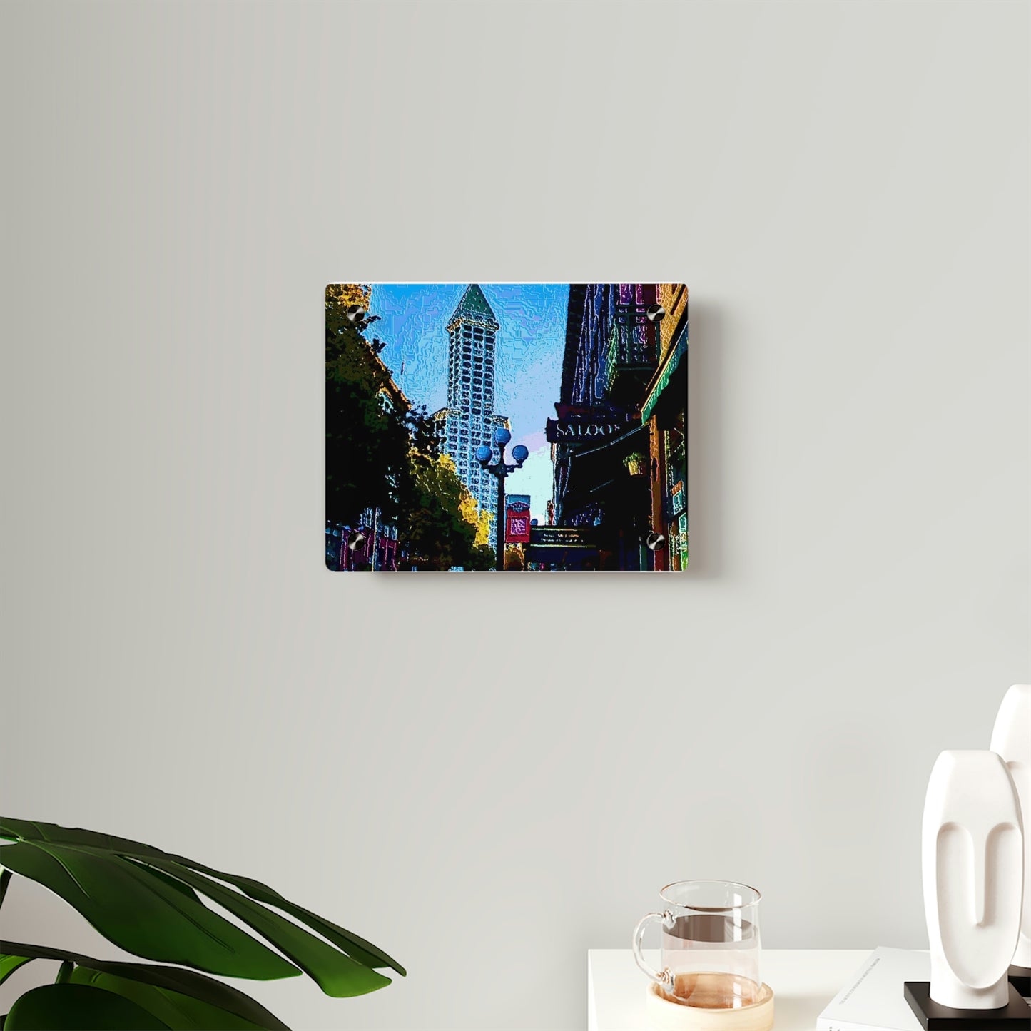 Acrylic Wall Art Panels ...  Pioneer Square & Smith Tower ... 'That World Famous View' ... Colleague Supplied Photo ... Original Works ...