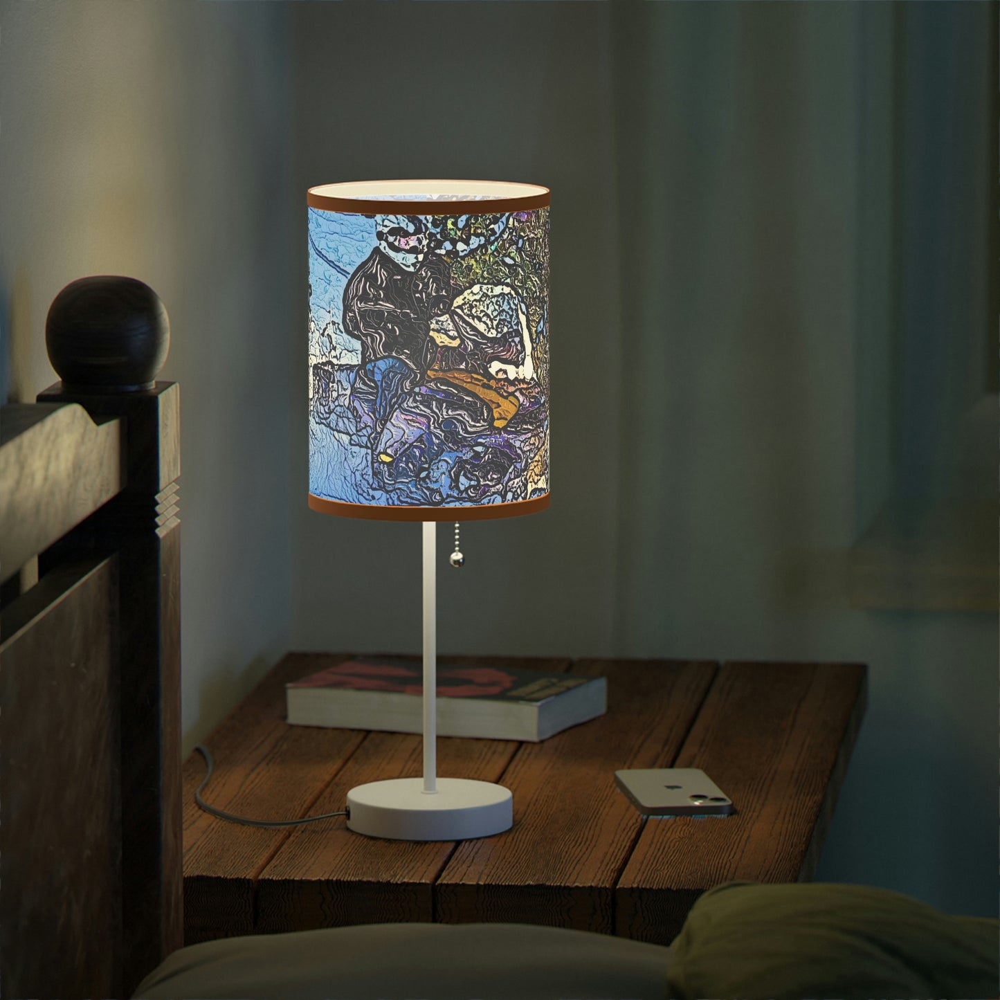 Lamp on a Stand, US|CA plug ... Blasting Through-The-Powder ... 'Central Idaho Mounains ... ' 2Dec22 ...