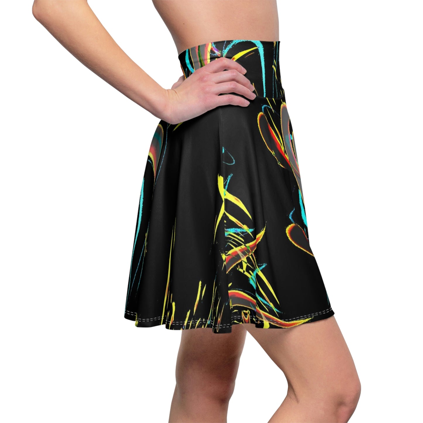 Women's Skater Skirt ... "Waning Moon" ... Central Idaho ... October 2022 ... Rendering Time: 22 Hours ... Original Works ...