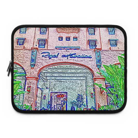 Laptop Sleeve ... "La Grande Entree" At: 'The Pink Palace' ... The Royal Hawai'ian ... Honolulu, HI ... '27Oct2014' ... Original Works ...