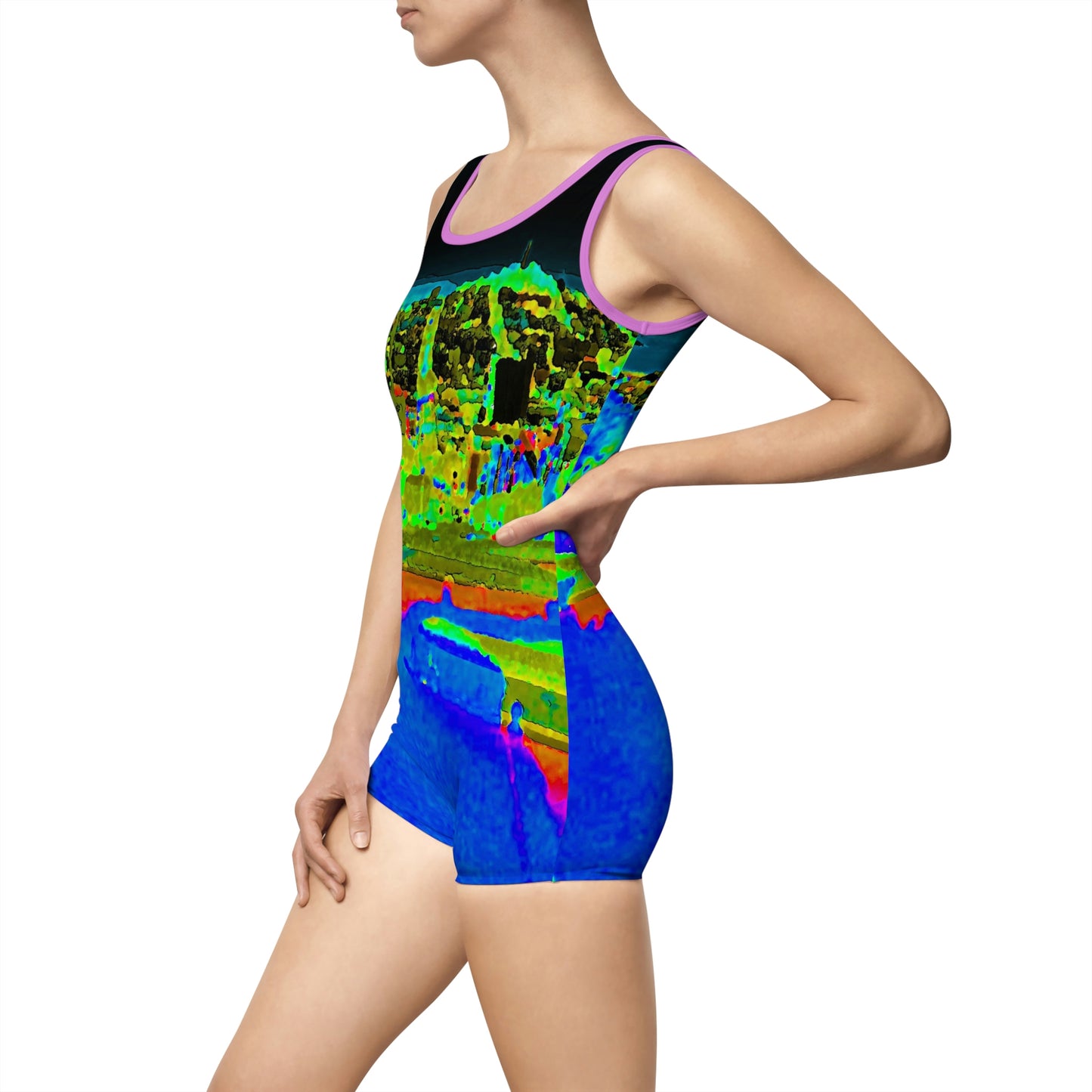 Women's Vintage Swimsuit ..."Lombard Street San Francisco, CA, USA" ... Family Archives 1970's ... Original Works ...