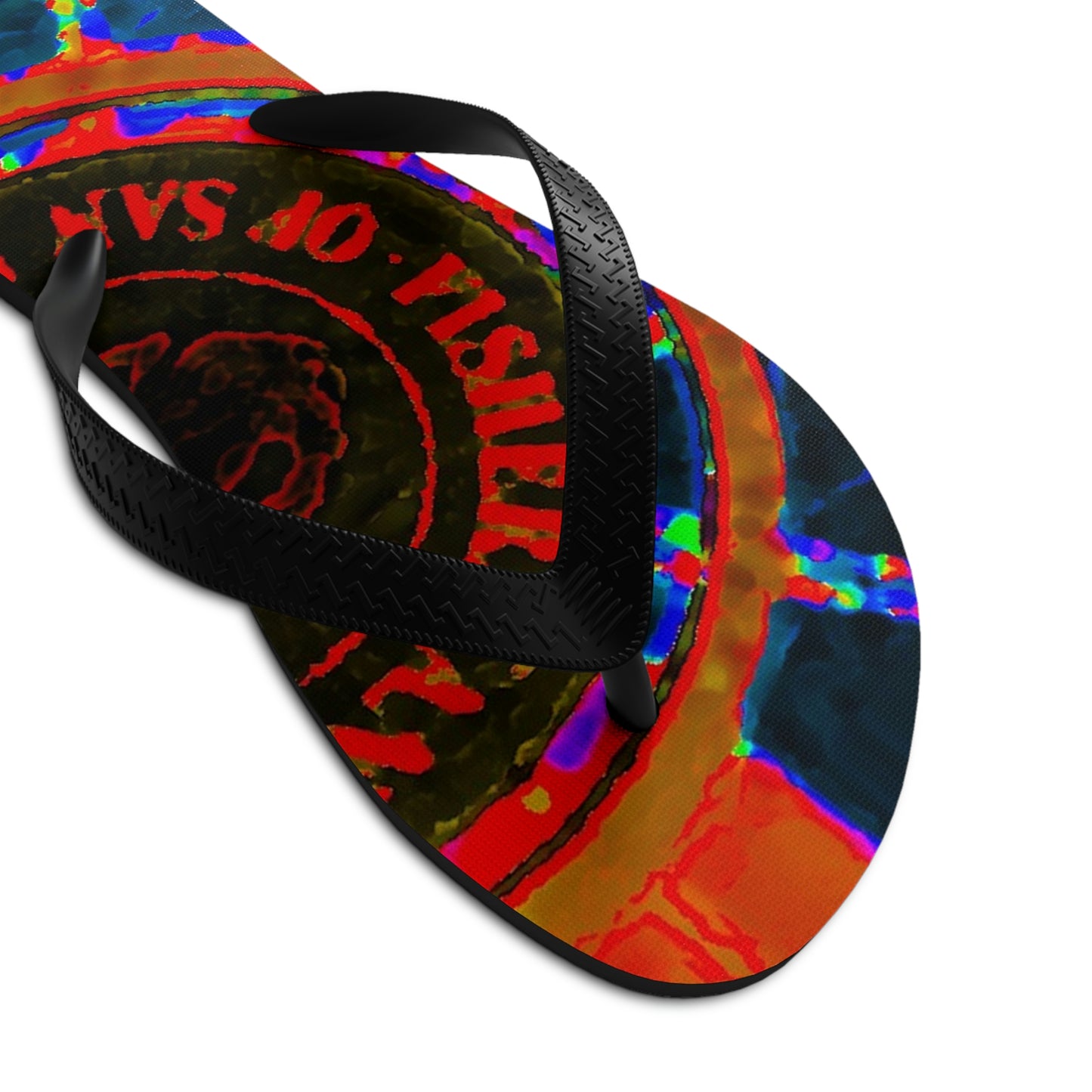 Unisex Flip-Flops ... "No.9 Fishermen's Grotto - Fishermen's Wharf, SF, California" ... Family Archives: 1970's ... Original Works ...