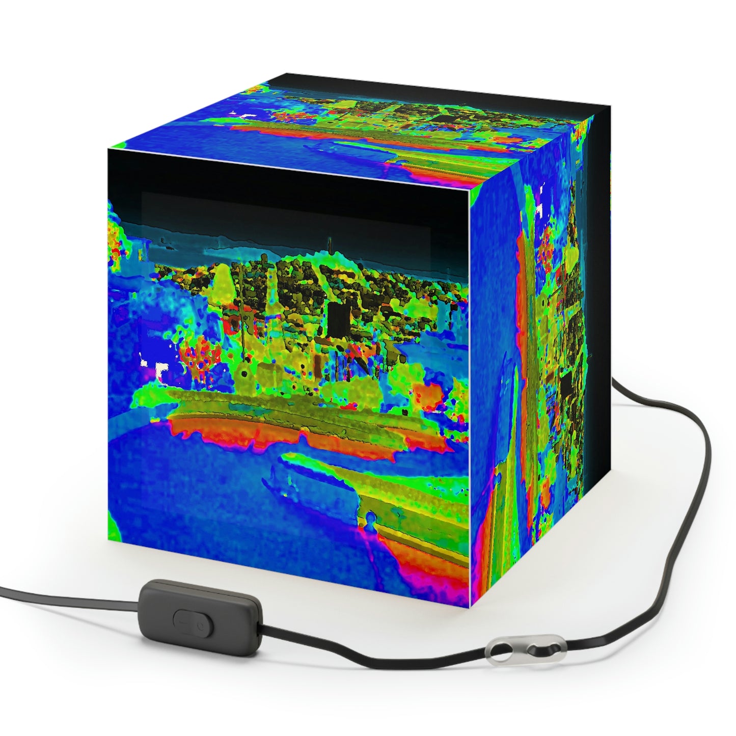 Light Cube Lamp ... "Lombard Street San Francisco, CA, USA" ... Family Archives 1970's ... Original Works ...