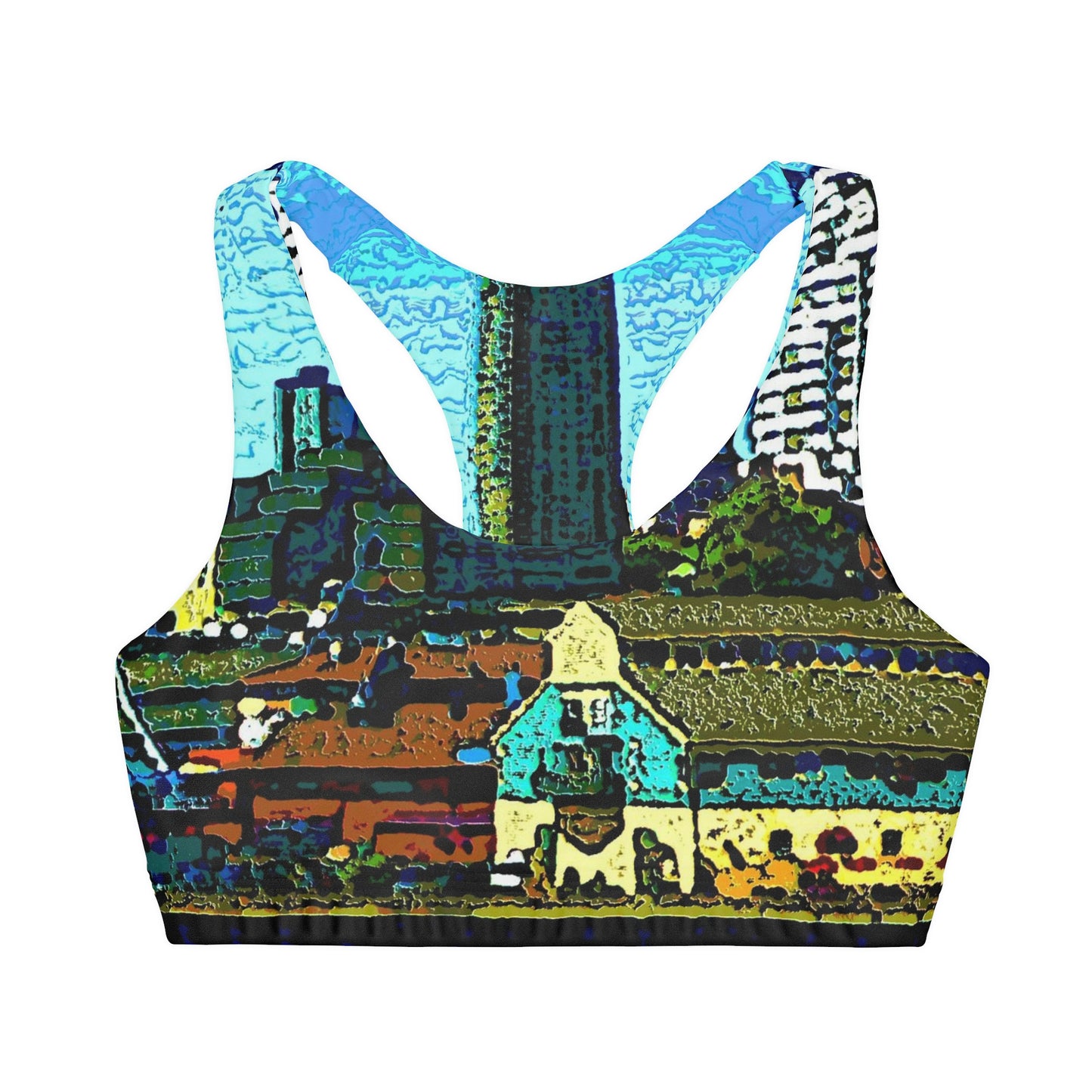 Girls' Double Lined Seamless Sports Bra ... That Classic Wheel ... 'Seattle's Wheel' ... & An Old Classic Waterside Vendors ...  'Family Archives' ... Original Works ...