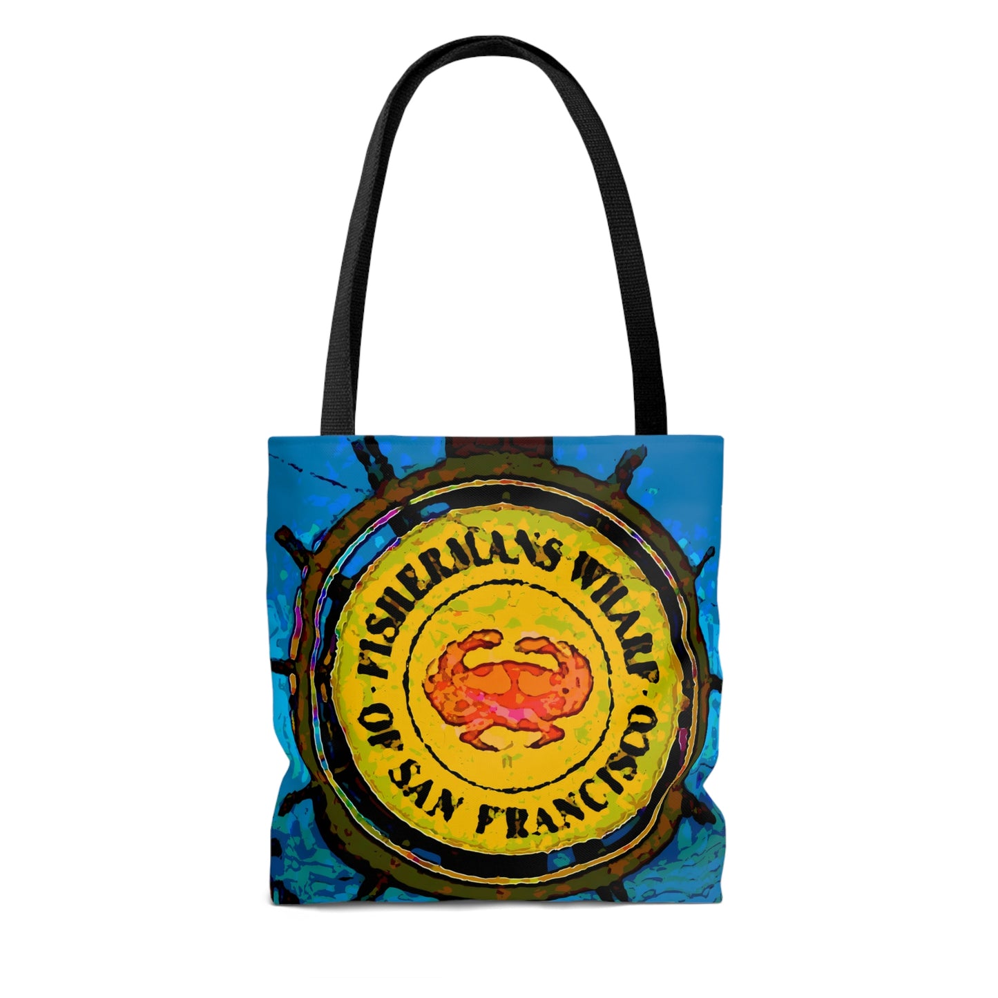 AOP Tote Bag ... "No.9 Fishermen's Grotto - Fishermen's Wharf, SF, California" ... Family Archives: 1970's ... Original Works ...