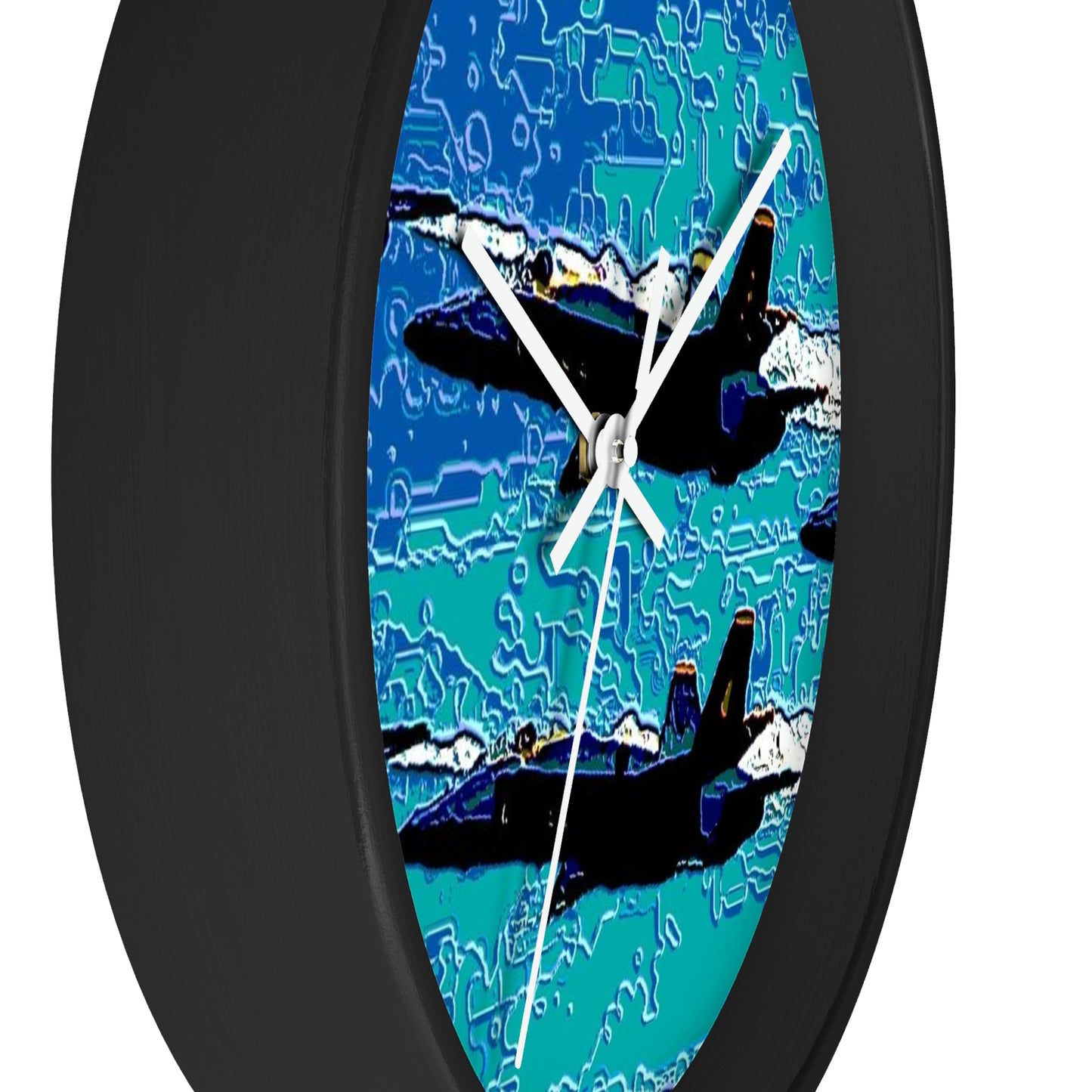 Wall clock ... Seattle Seafair ..."Blue Angels Run Over Lake Washington" ... Circa Mid 1980's ... Dr FJ Holt ... Original Works ...