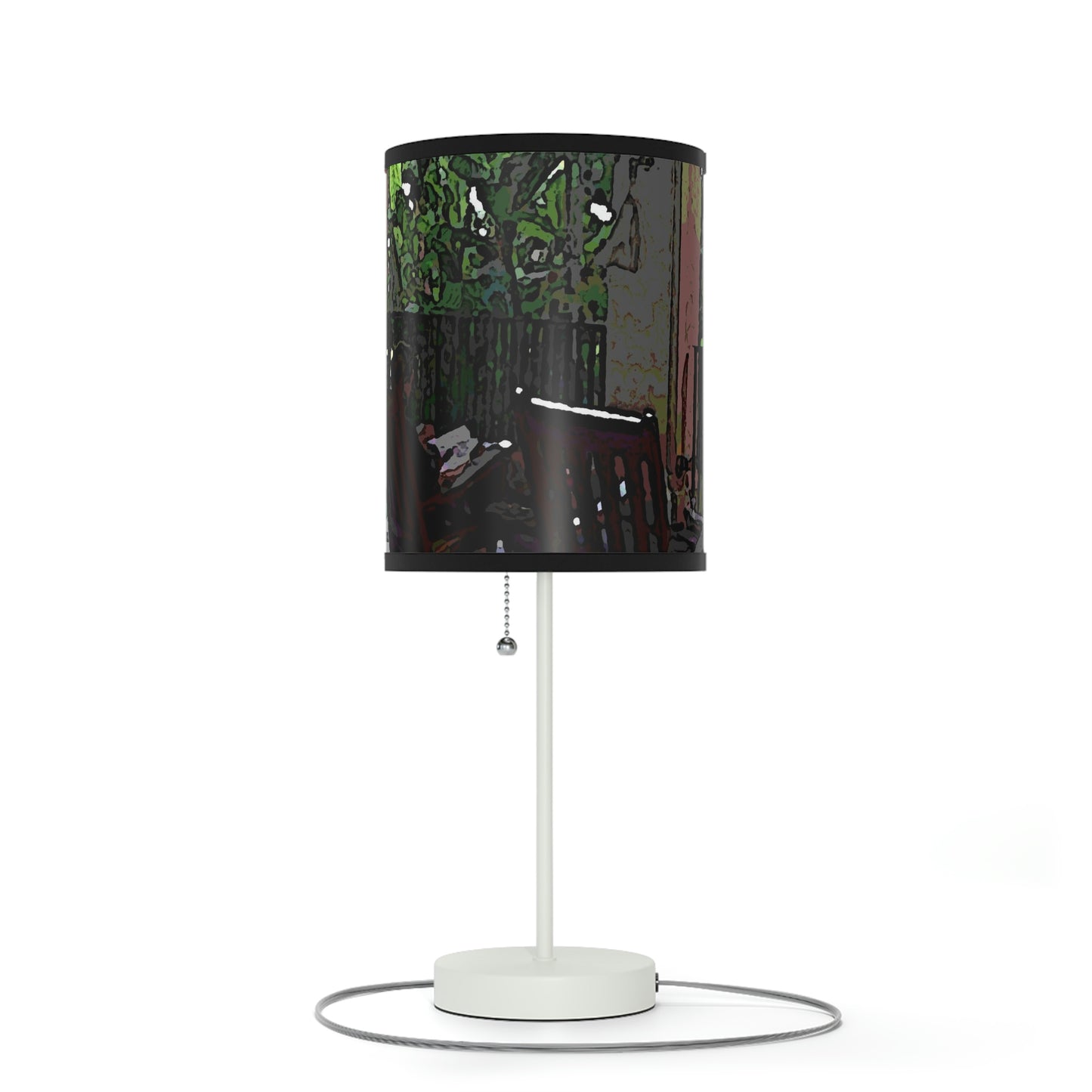Lamp on a Stand, US|CA plug ...Lanai & Rocking Chairs At: 'The Pink Palace' ... The Royal Hawai'ian ... Honolulu, HI ... '27Oct2014' ... Original Works ...