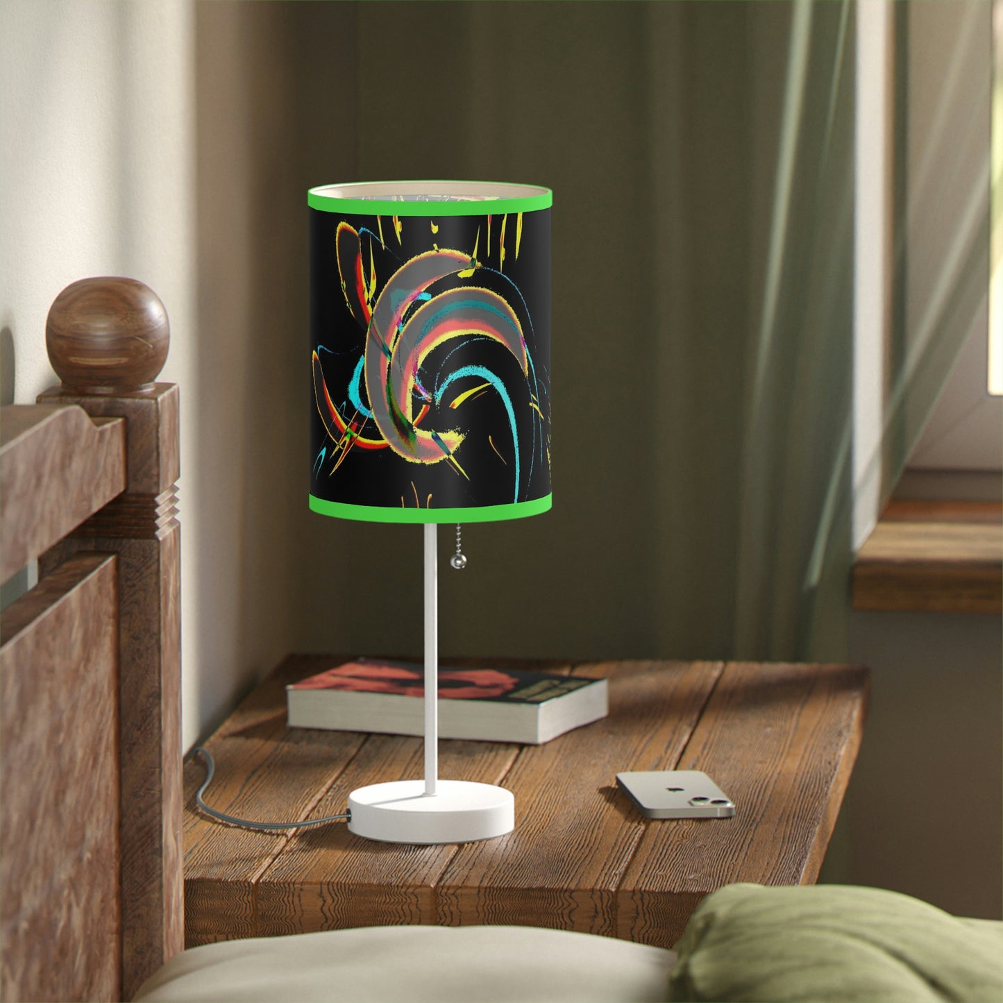 Lamp on a Stand, US|CA plug ... "Waning Moon" ... Central Idaho ... October 2022 ... Rendering Time: 22 Hours ... Original Works ...