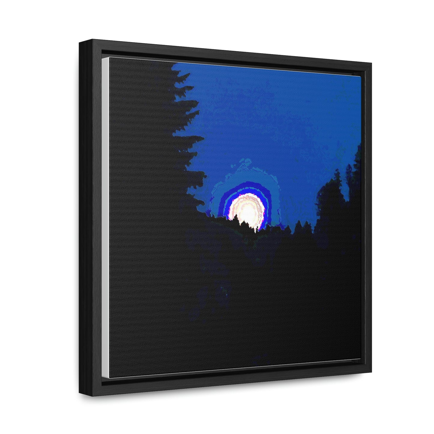 Gallery Canvas Wraps, Square Frame ... "The Road Home" ...' Over The River & Through The Woods To? ...' ... Moonscape Near Elk City, Idaho ... Original Works ... 5Jan23 ...
