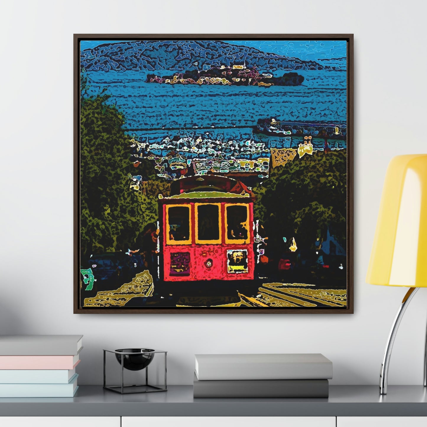 Gallery Canvas Wraps, Square Frame ... San Francisco ... 'A Rice-A-Roni-A-San Francisco Treat' ... "A Cable Car Classic" ... Family Archives: 1973 ... Original Works ...