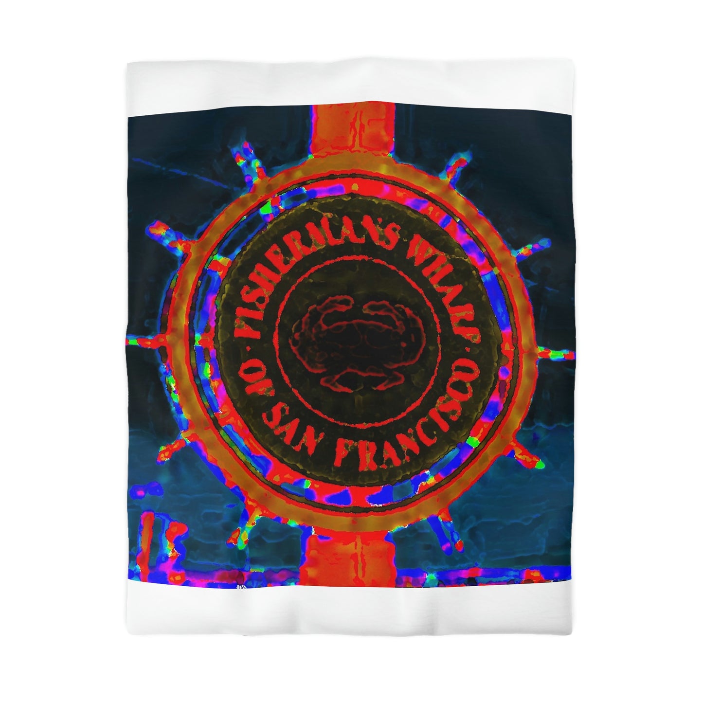 Microfiber Duvet Cover... "No.9 Fishermen's Grotto - Fishermen's Wharf, SF, California" ... Family Archives: 1970's ... Original Works ...