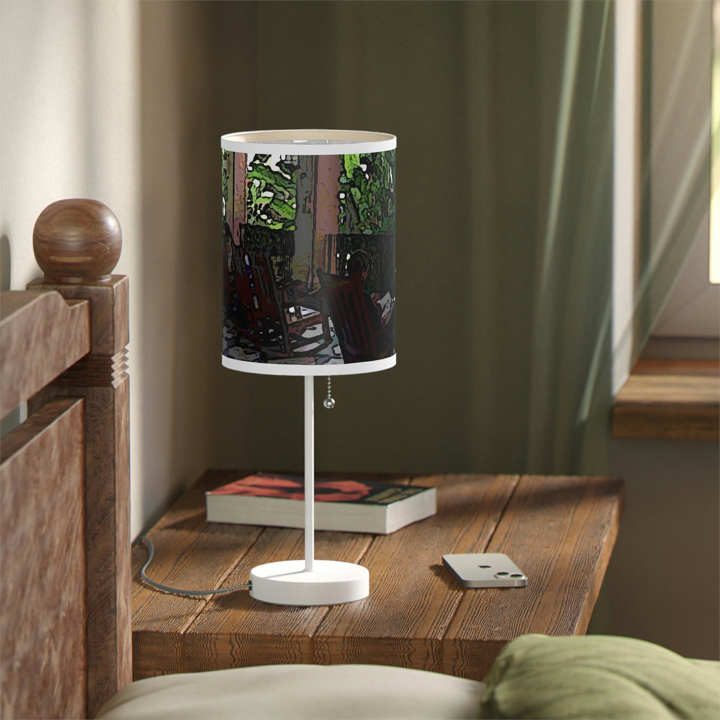 Lamp on a Stand, US|CA plug ...Lanai & Rocking Chairs At: 'The Pink Palace' ... The Royal Hawai'ian ... Honolulu, HI ... '27Oct2014' ... Original Works ...