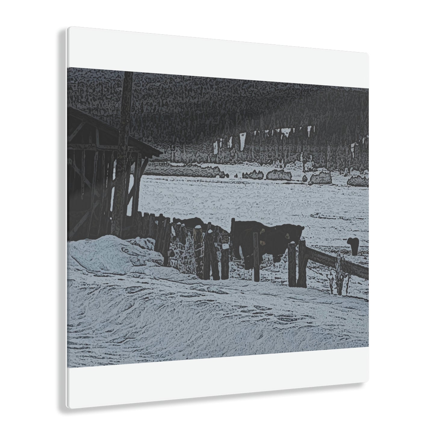 Acrylic Prints ... A Quiet Morning ... "Along The Red River & Nature Preserve Plateau" ... Jan23 ... Original Works ...