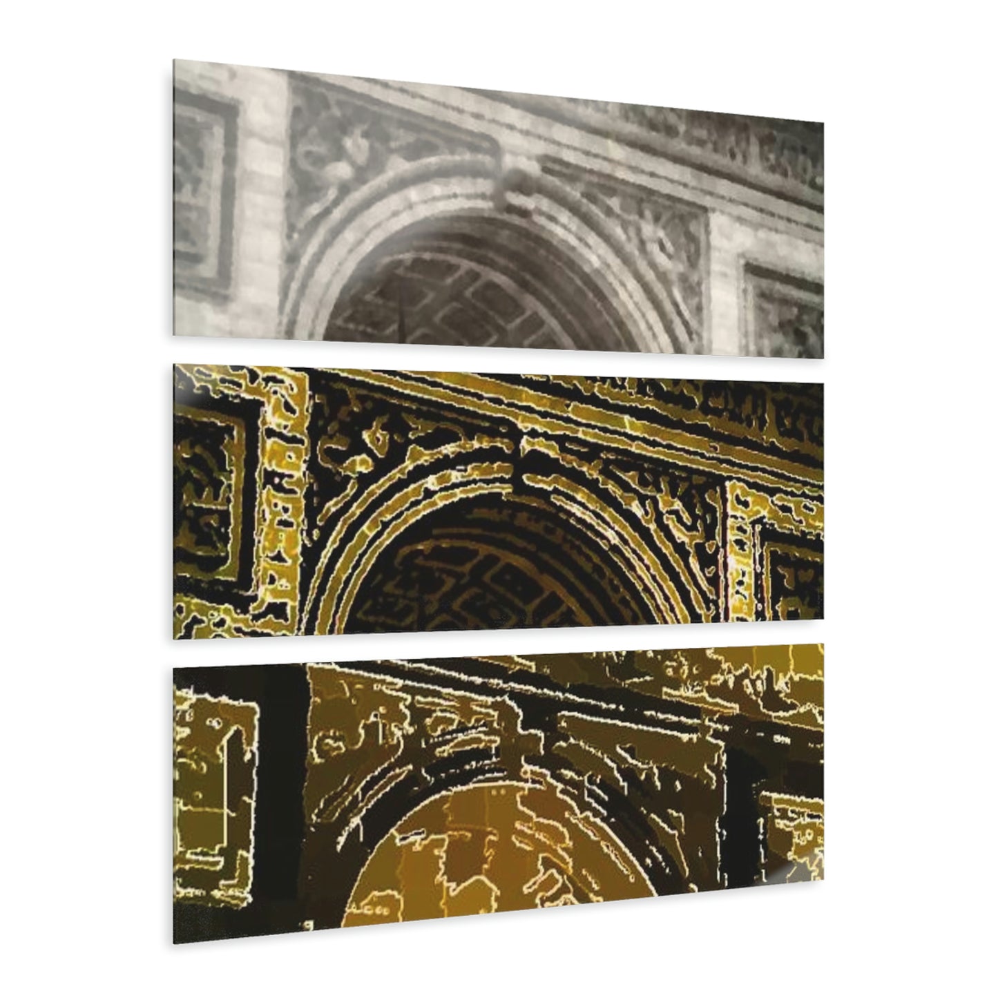 Acrylic Prints (Triptych) ...  L'Arc de Triomphe ... 'Barbara Joan Bonnell-Holt Photo' ... Circa 1972 ... Oringinal Works ...