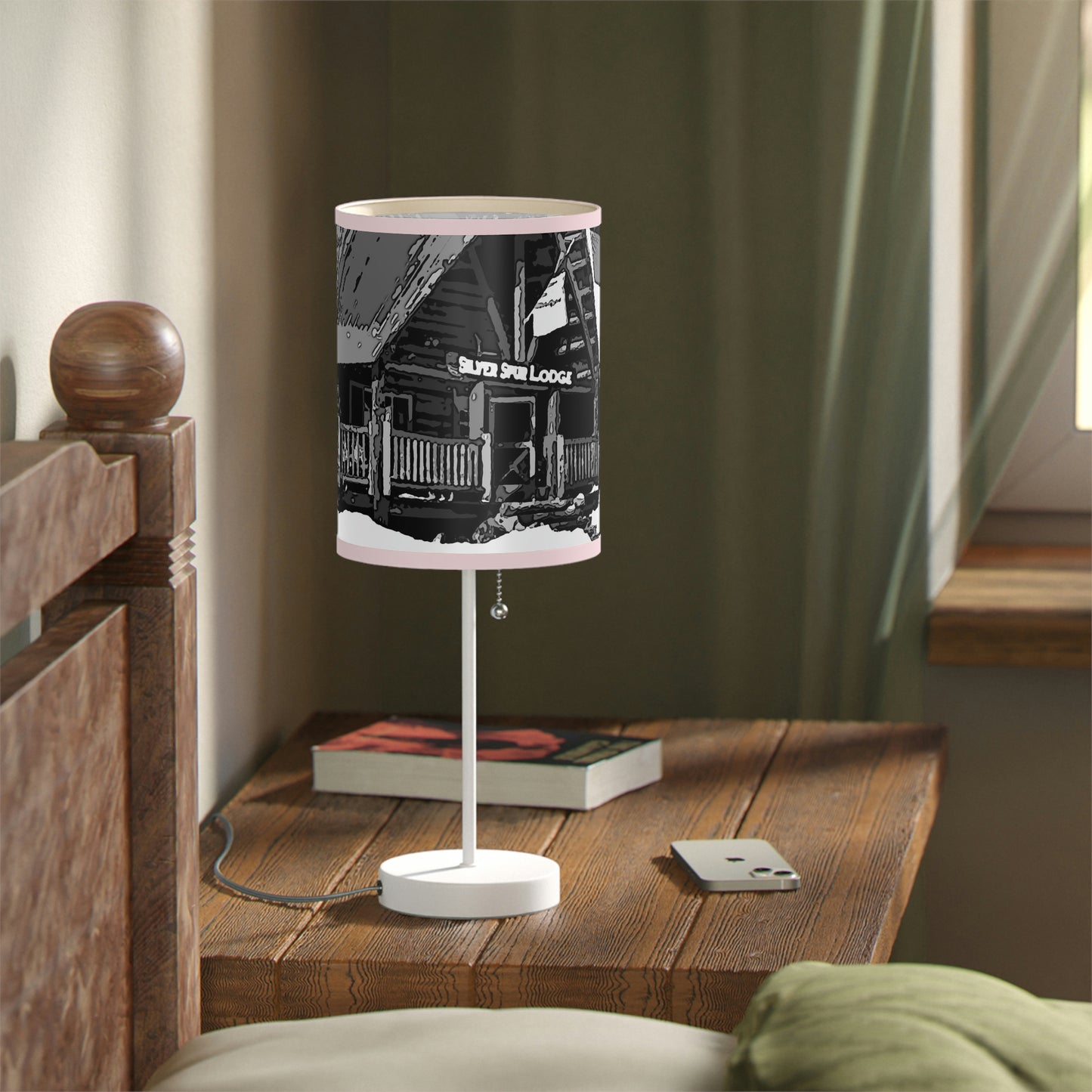 Lamp on a Stand, US|CA plug ... A Beautiful Lodge & Back-Country Outfitter In A Mountain Town ... 'Dixie, Idaho, November 2022' ... Original Works ...