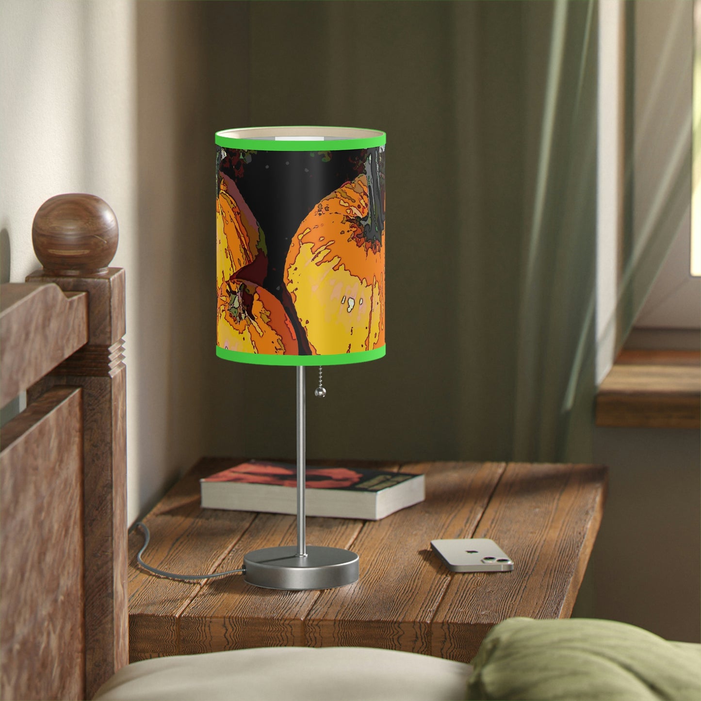 Lamp on a Stand, US|CA plug ... "A Lantern Within A Jack-O-Lantern" ...