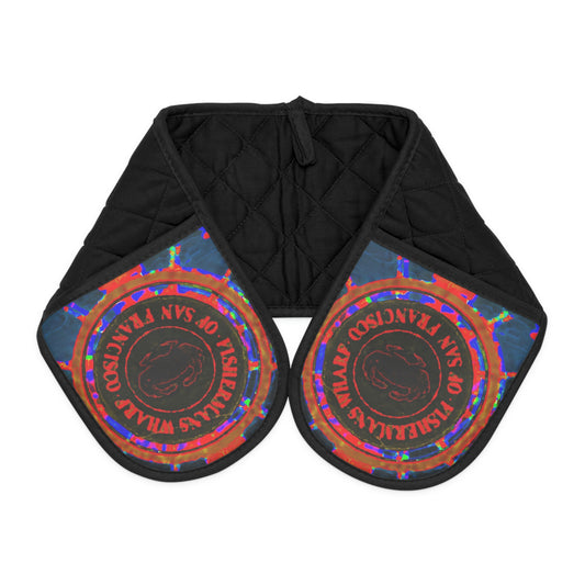 Oven Mitts ... "No.9 Fishermen's Grotto - Fishermen's Wharf, SF, California" ... Family Archives: 1970's ... Original Works ...