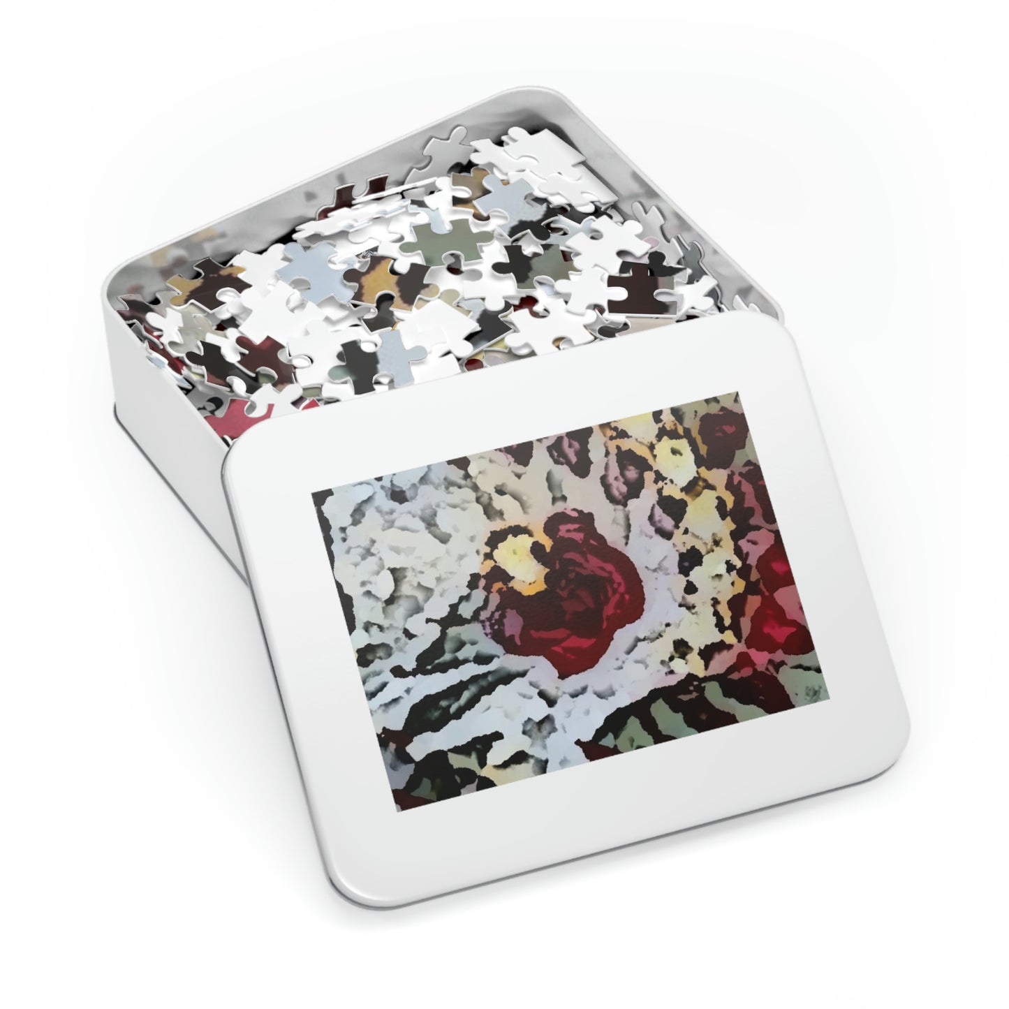 Jigsaw Puzzle (30, 110, 252, 500,1000-Piece) ... "A Friendly Flower" ... Pointsettia 'Pointing' ... Original Works ... (Supplied Photograph) ...