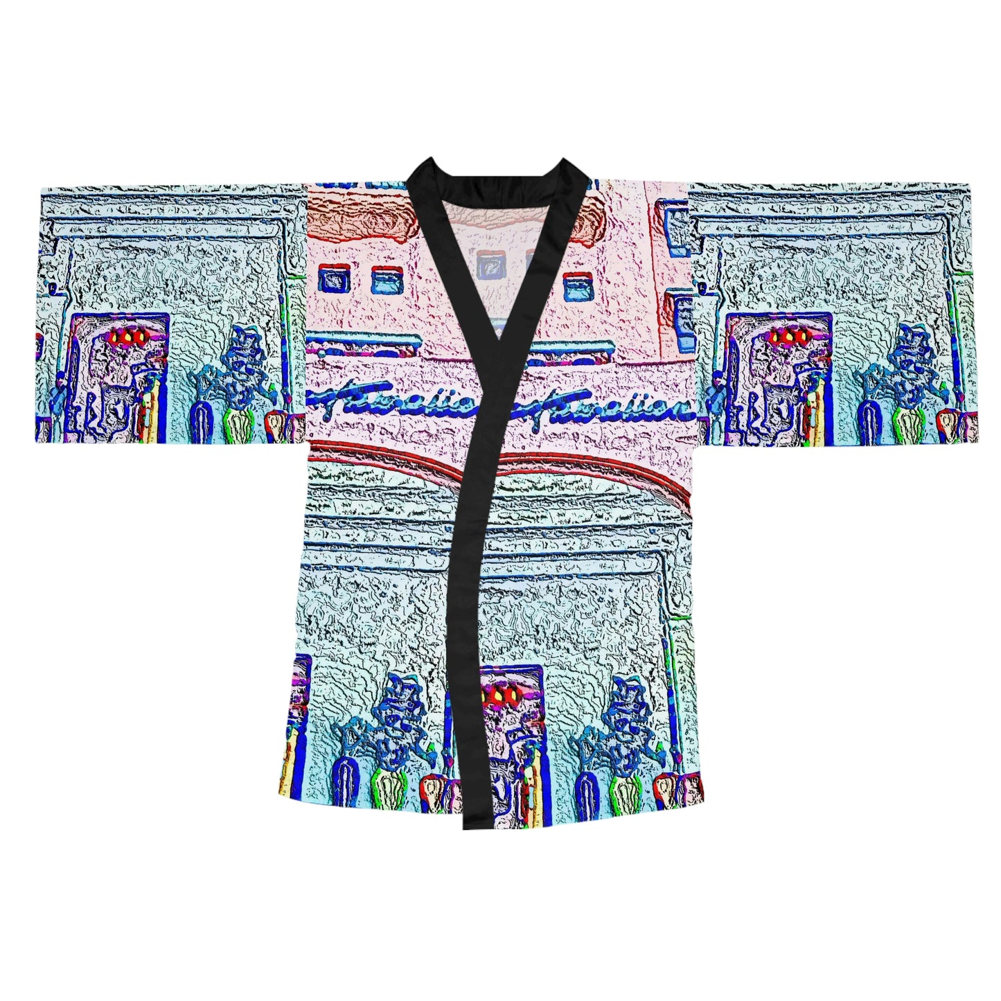 Long Sleeve Kimono Robe ... "La Grande Entree" At: 'The Pink Palace' ... The Royal Hawai'ian ... Honolulu, HI ... '27Oct2014' ... Original Works ...
