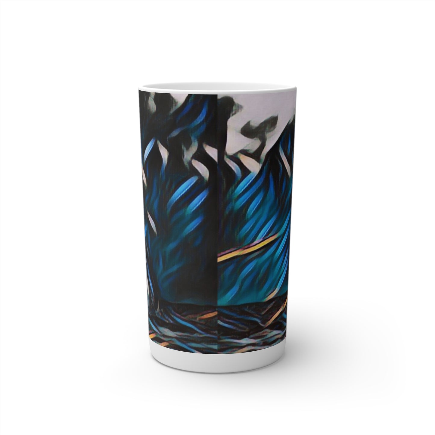 Conical Coffee Mugs (3oz, 8oz, 12oz) ... "Ken's Favourite Humpback Breach" ... Circa: 21st Century ... Maui, HI ... Original Works ...