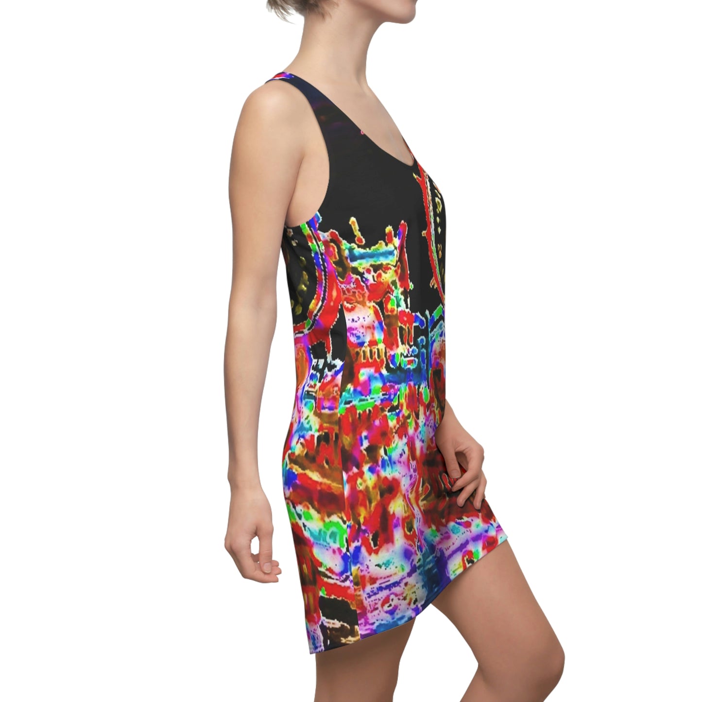 Women's Cut & Sew Racerback Dress ... "No.9 Fishermen's Grotto - Fishermen's Wharf, SF, California" ... Family Archives: 1970's ... Original Works ...