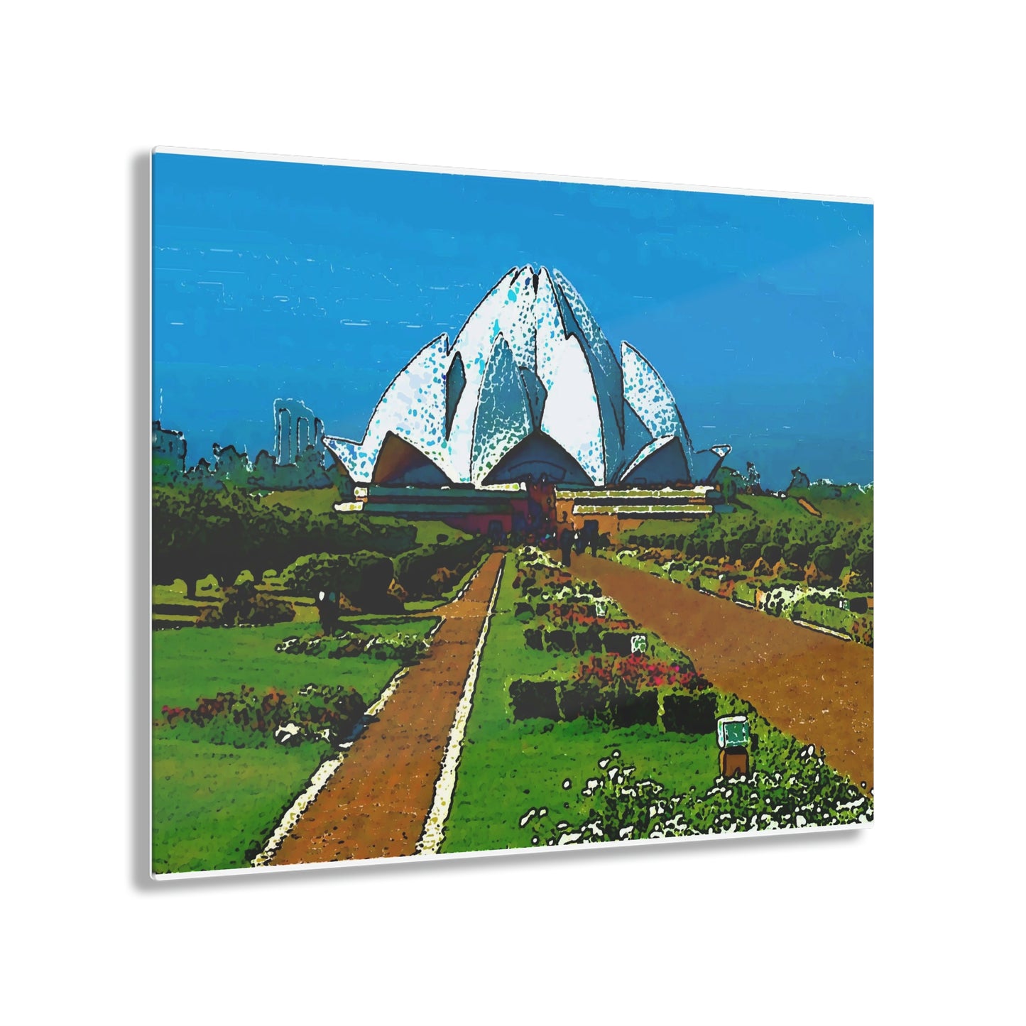Acrylic Prints ... 'Bahai'i House-Of-Worship' ... "Lotus Temple: Delhi, India, 2008" ... Original Works ...