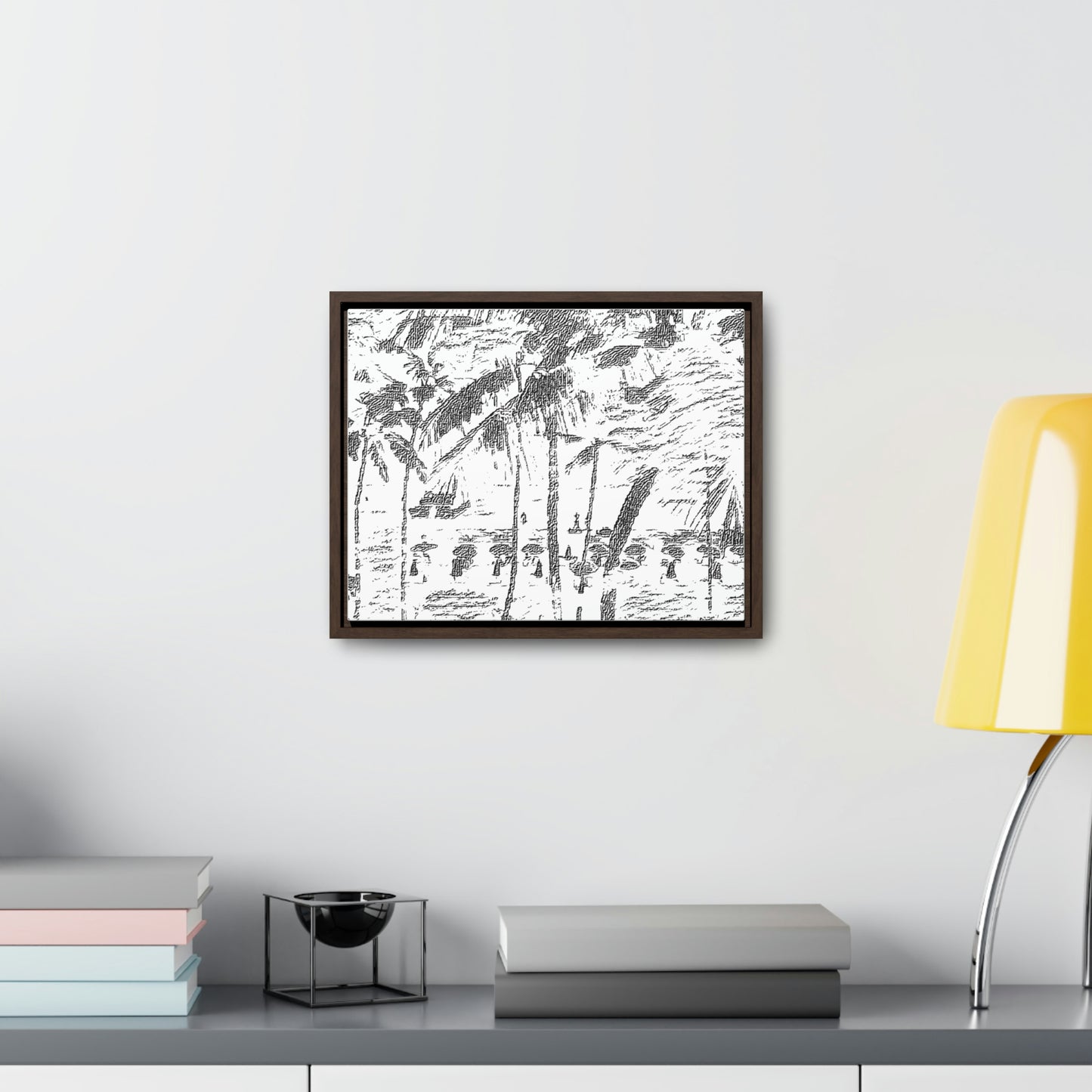 Gallery Canvas Wraps, Horizontal Frame ... "The Royal Hawai'ian: Waikiki Beach_Beach" ... Honolulu, HI ... Ocotber 2014 (Halloween) ... Original Works ...
