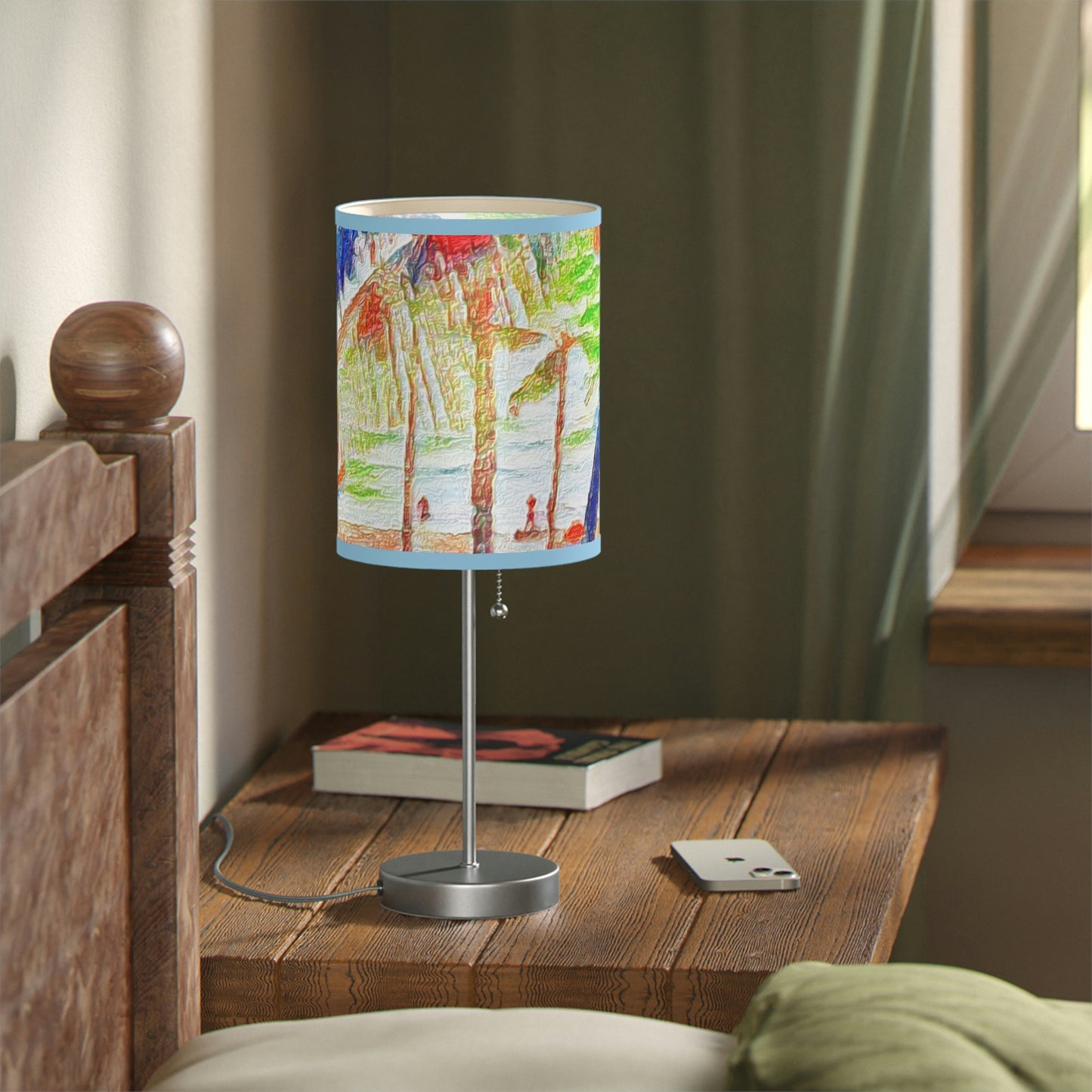 Lamp on a Stand, US|CA plug ... "The Royal Hawai'ian: Waikiki Beach_Beach" ... Honolulu, HI ... Ocotber 2014 (Halloween) ... Original Works ...
