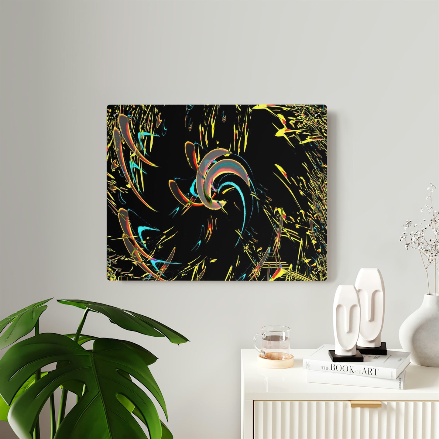 Acrylic Wall Art Panels ... "Waning Moon" ... Central Idaho ... October 2022 ... Rendering Time: 22 Hours ... Original Works ...