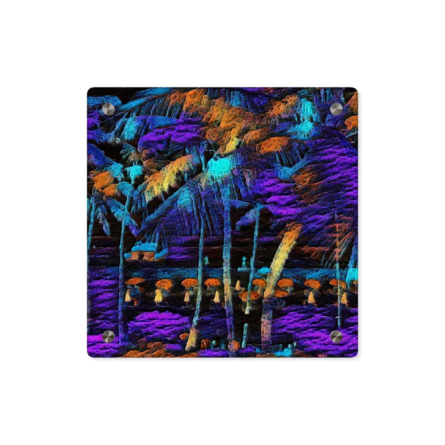 Acrylic Wall Art Panels ... "The Royal Hawai'ian: Waikiki Beach_Beach" ... Honolulu, HI ... Ocotber 2014 (Halloween) ... Original Works ...