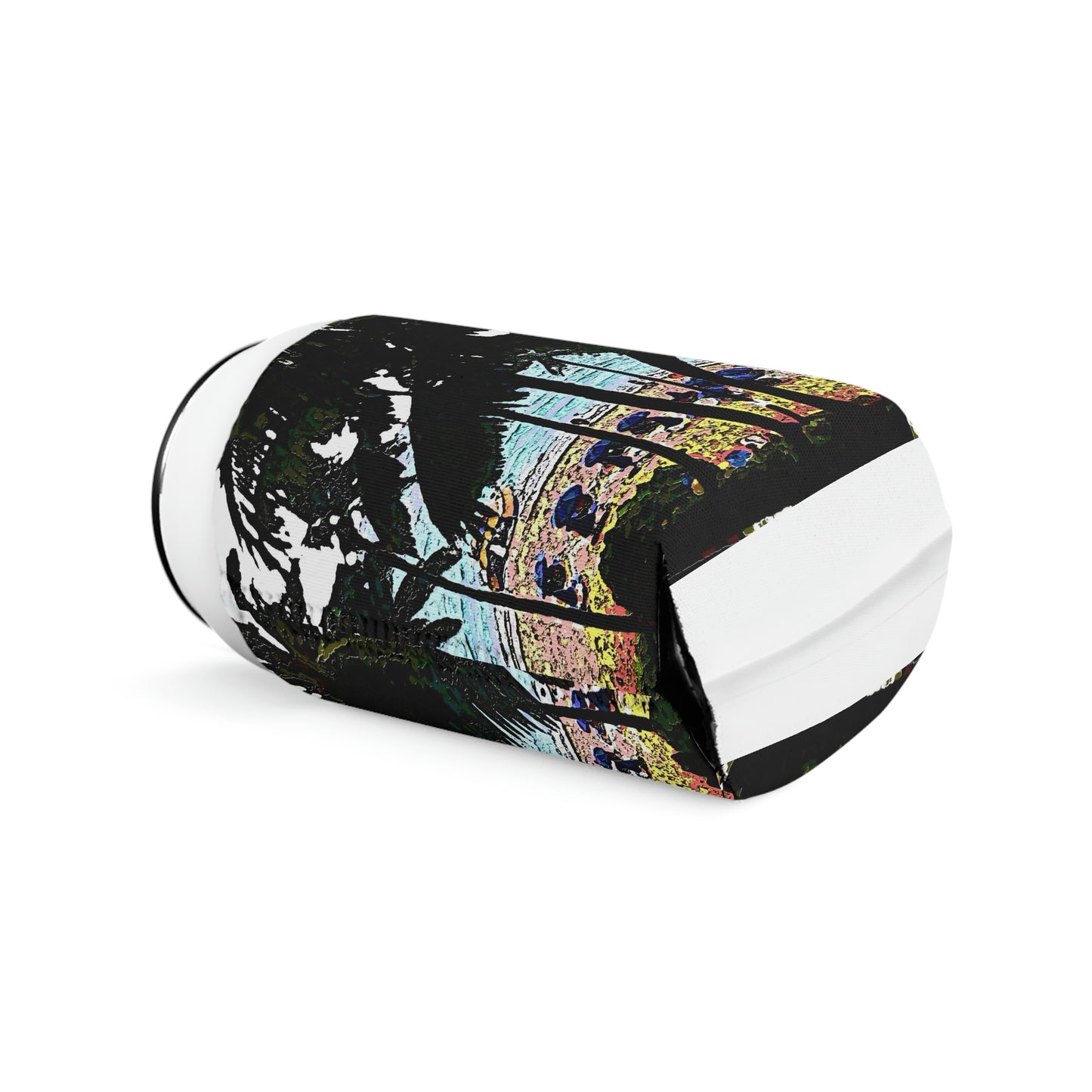 Can Cooler Sleeve ... "A Beautiful Beach Amongst The Palms" ... The Outrigger Waikiki, Honolulu, Oahu ... Original Works ...