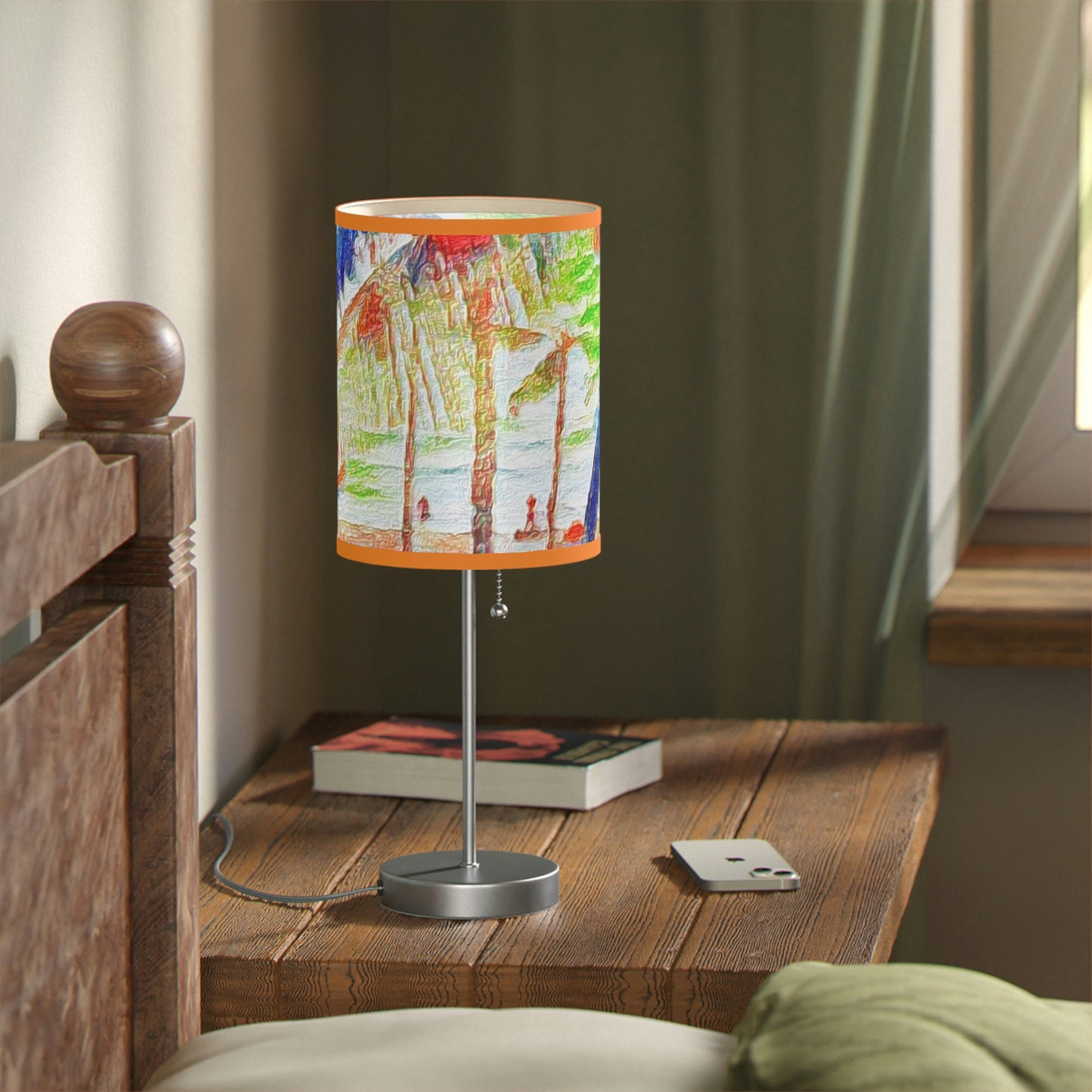 Lamp on a Stand, US|CA plug ... "The Royal Hawai'ian: Waikiki Beach_Beach" ... Honolulu, HI ... Ocotber 2014 (Halloween) ... Original Works ...