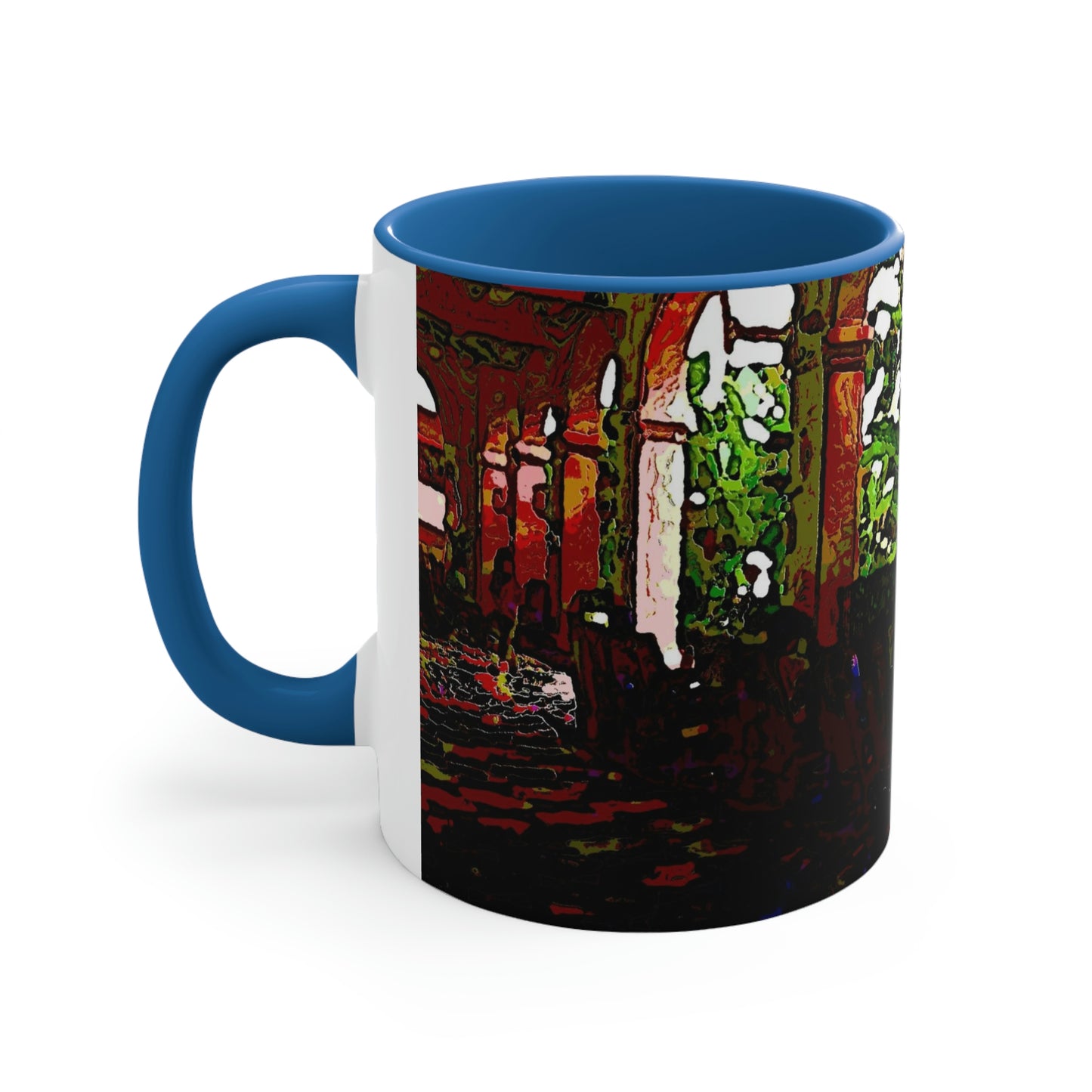 Accent Coffee Mug, 11oz ...  Lanai & Rocking Chairs At: 'The Pink Palace' ... The Royal Hawai'ian ... Honolulu, HI ... '27Oct2014' ... Original Works ...