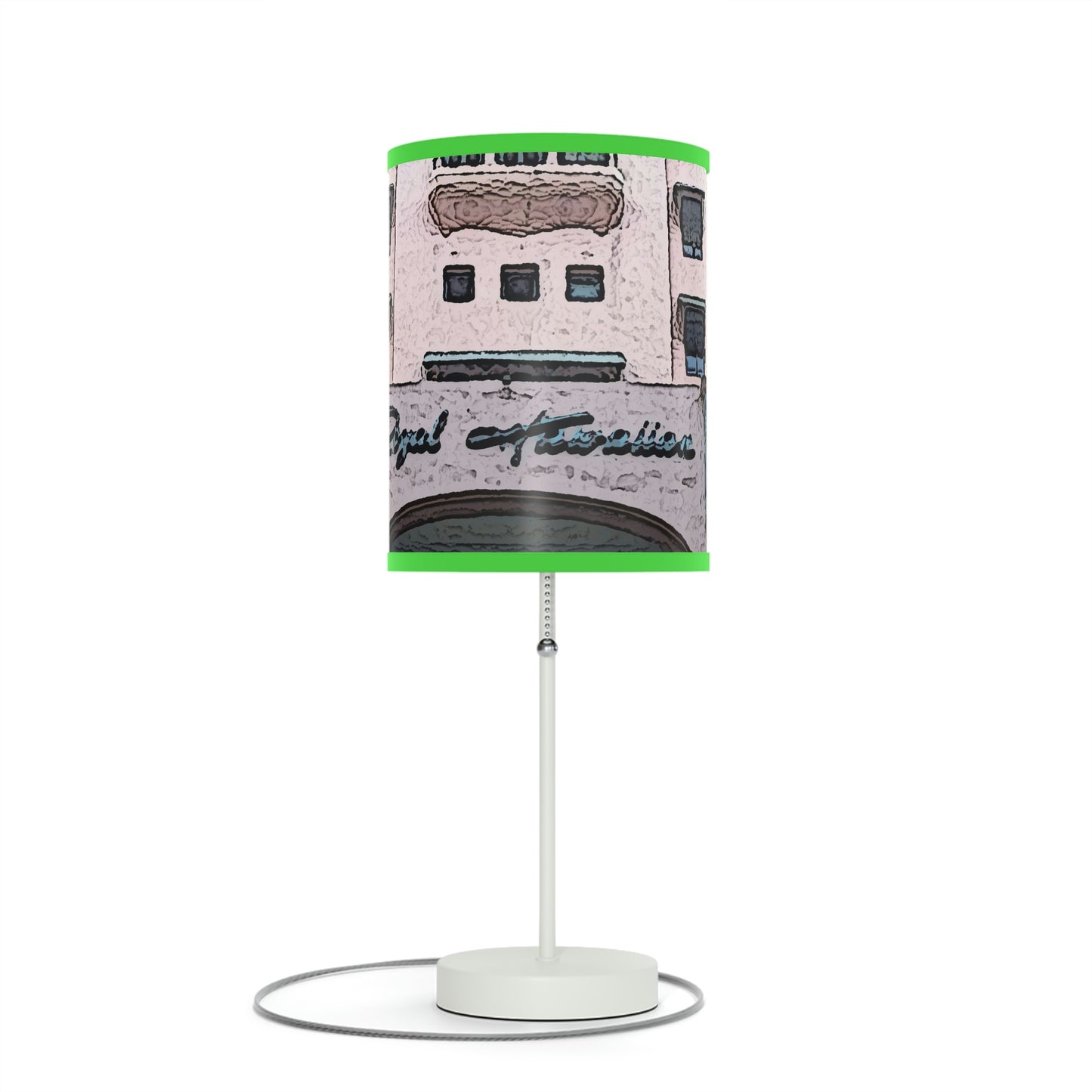 Lamp on a Stand, US|CA plug ...  "La Grande Entree" At: 'The Pink Palace' ... The Royal Hawai'ian ... Honolulu, HI ... '27Oct2014' ... Original Works ...