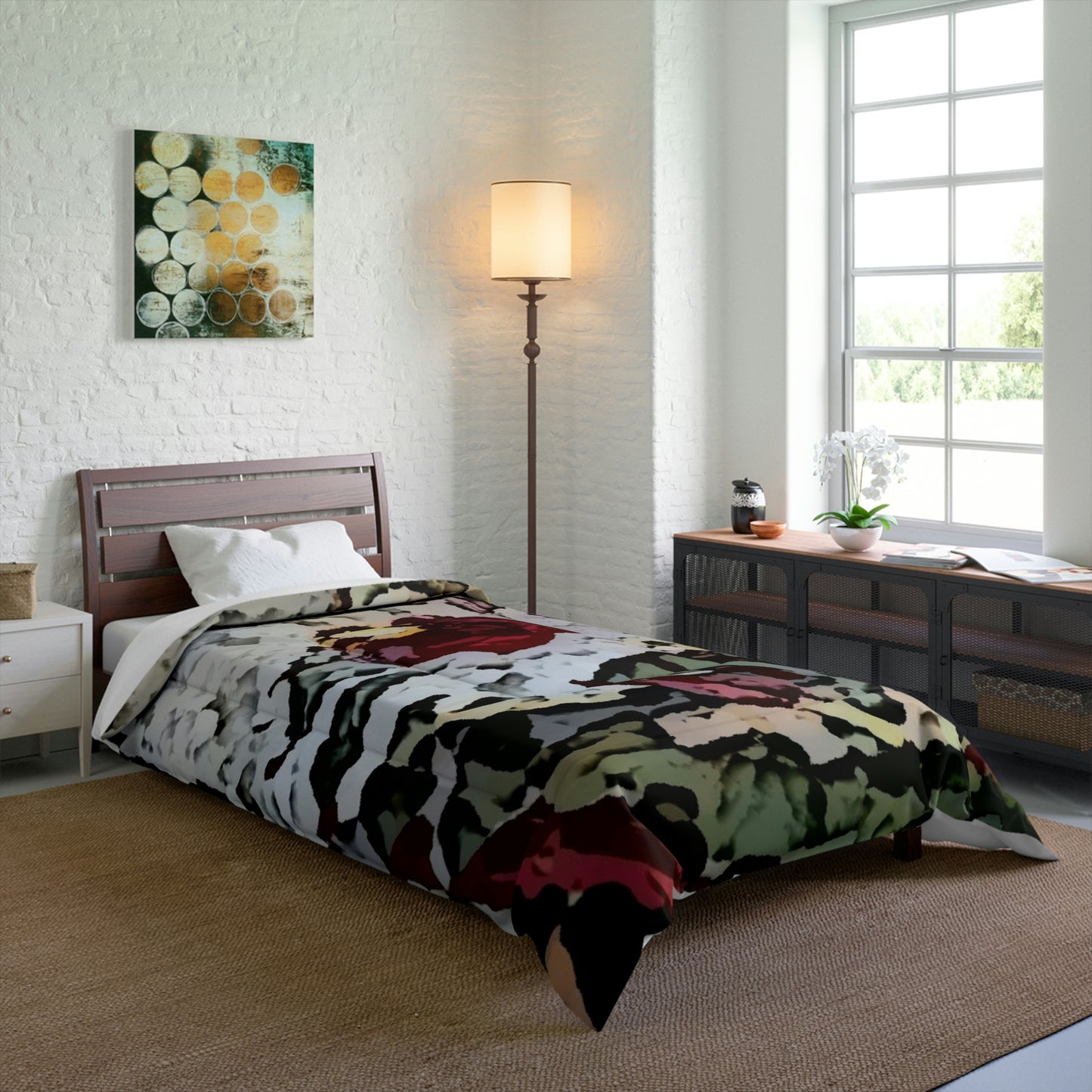 Comforter ... "A Friendly Flower" ... Pointsettia 'Pointing' ... Original Works ... (Supplied Photograph) ...