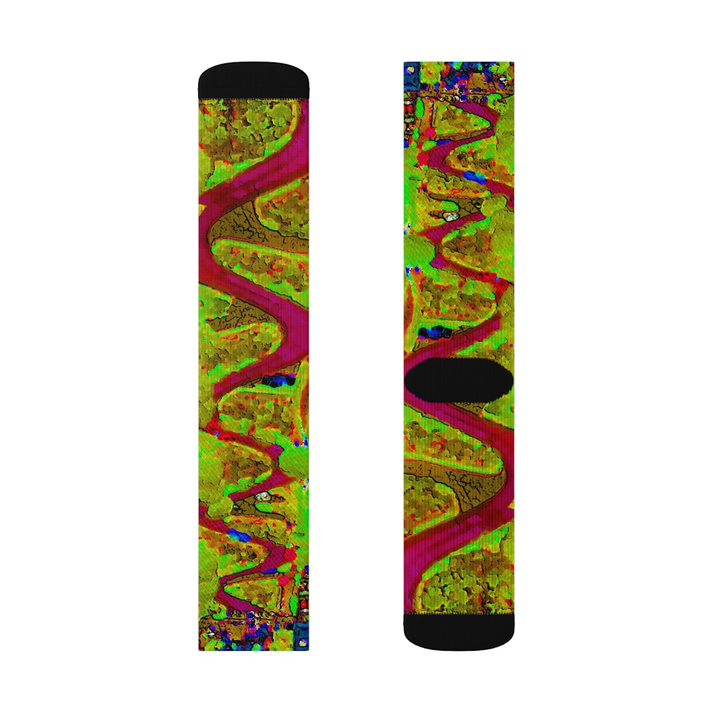 Sublimation Socks ... A Crazy Street ... 'Eight Winding Curve-Switchbacks' ... "Lombard Street, San Francisco, CA' ... Family Archives: 1970's ... Original Works ...