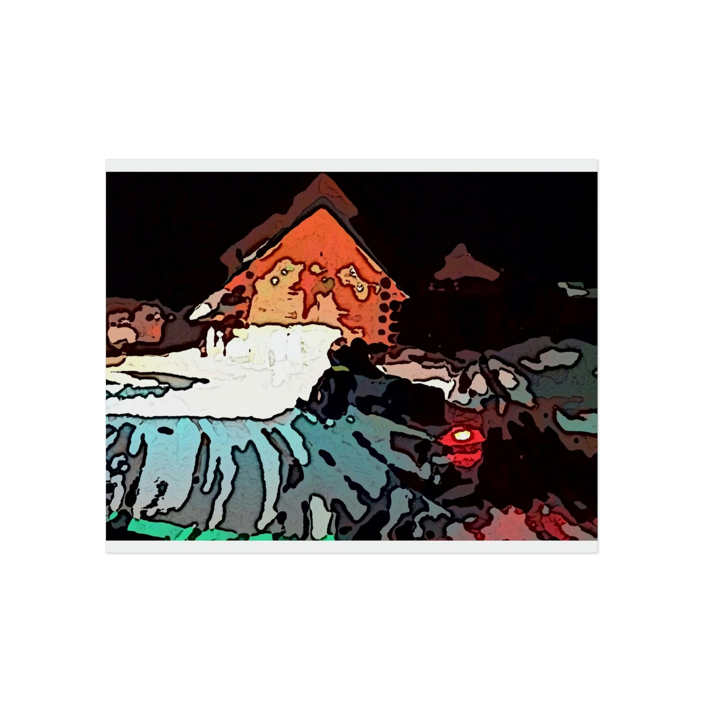 Aluminum Composite Panels ... "Winter Early-Morning Packing & Plowing With Snowmobile" ... Central Idaho, USA ... November 2022 ... Original Works