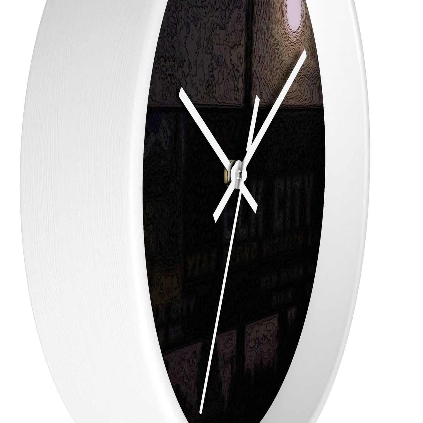 Wall clock ... Car Approaches From The Stern ... Moon Ascendary From The Bow ... "Two Friendly Travellers On A Cold Night Near Elk City" ... C